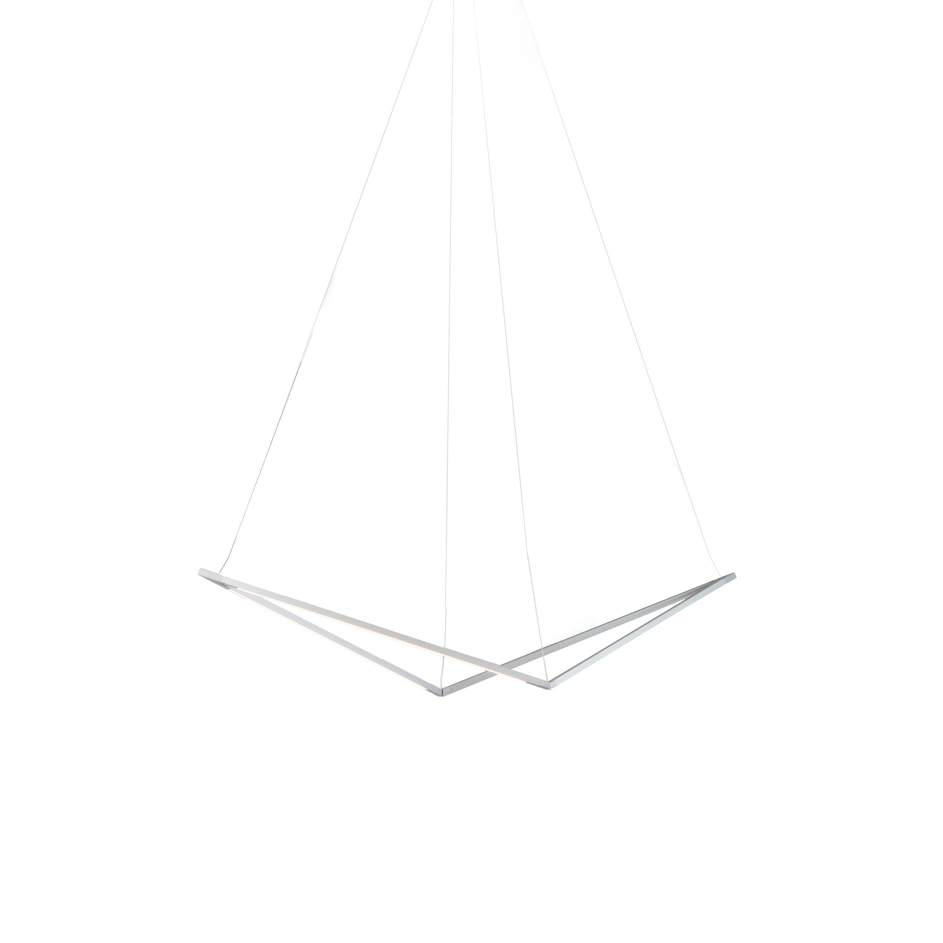 Display product Z-Bar Pendant 24", Bird, Silver, Canopy from manufacturer Koncept