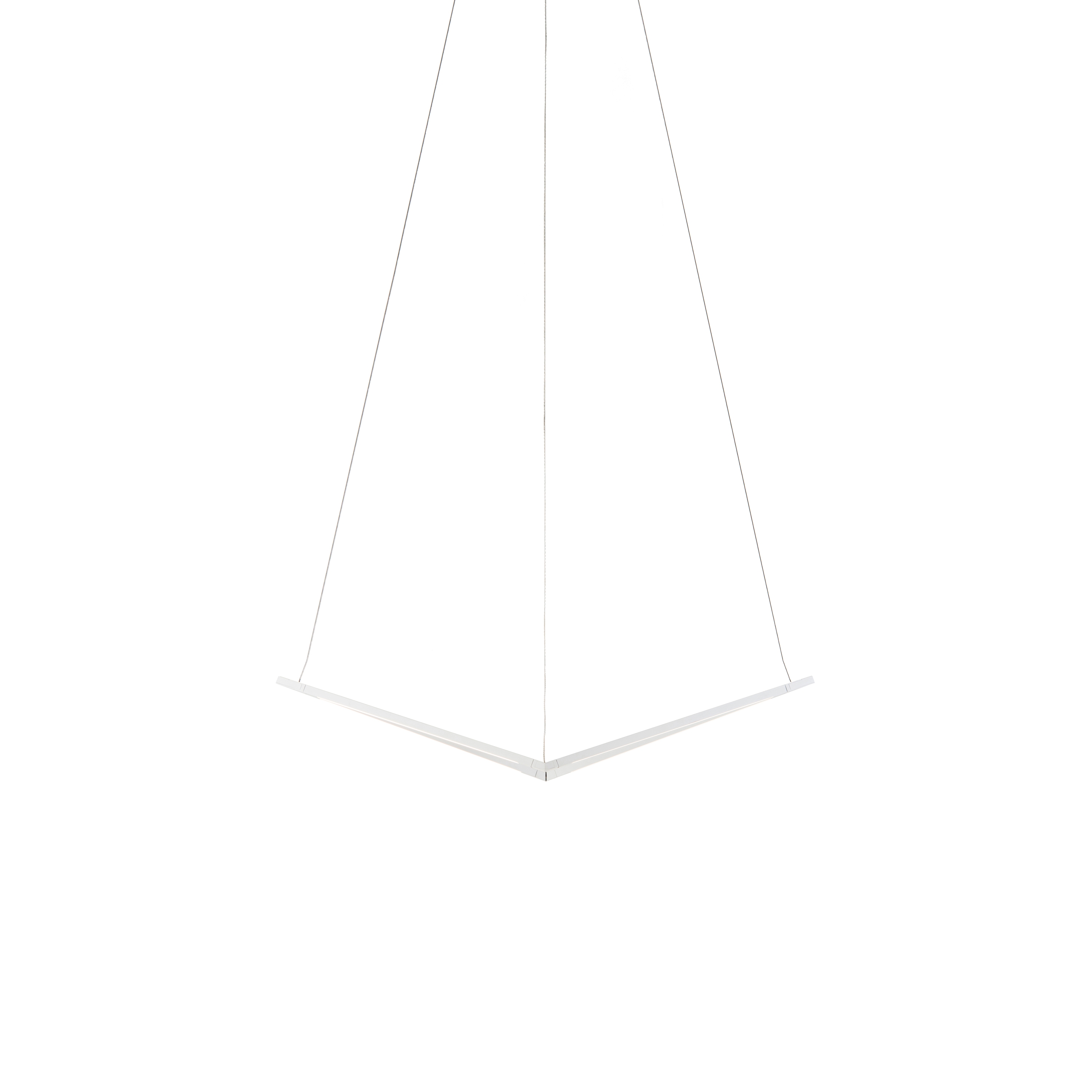 Display product Z-Bar Pendant 16", Bird, Matte White, Canopy from manufacturer Koncept
