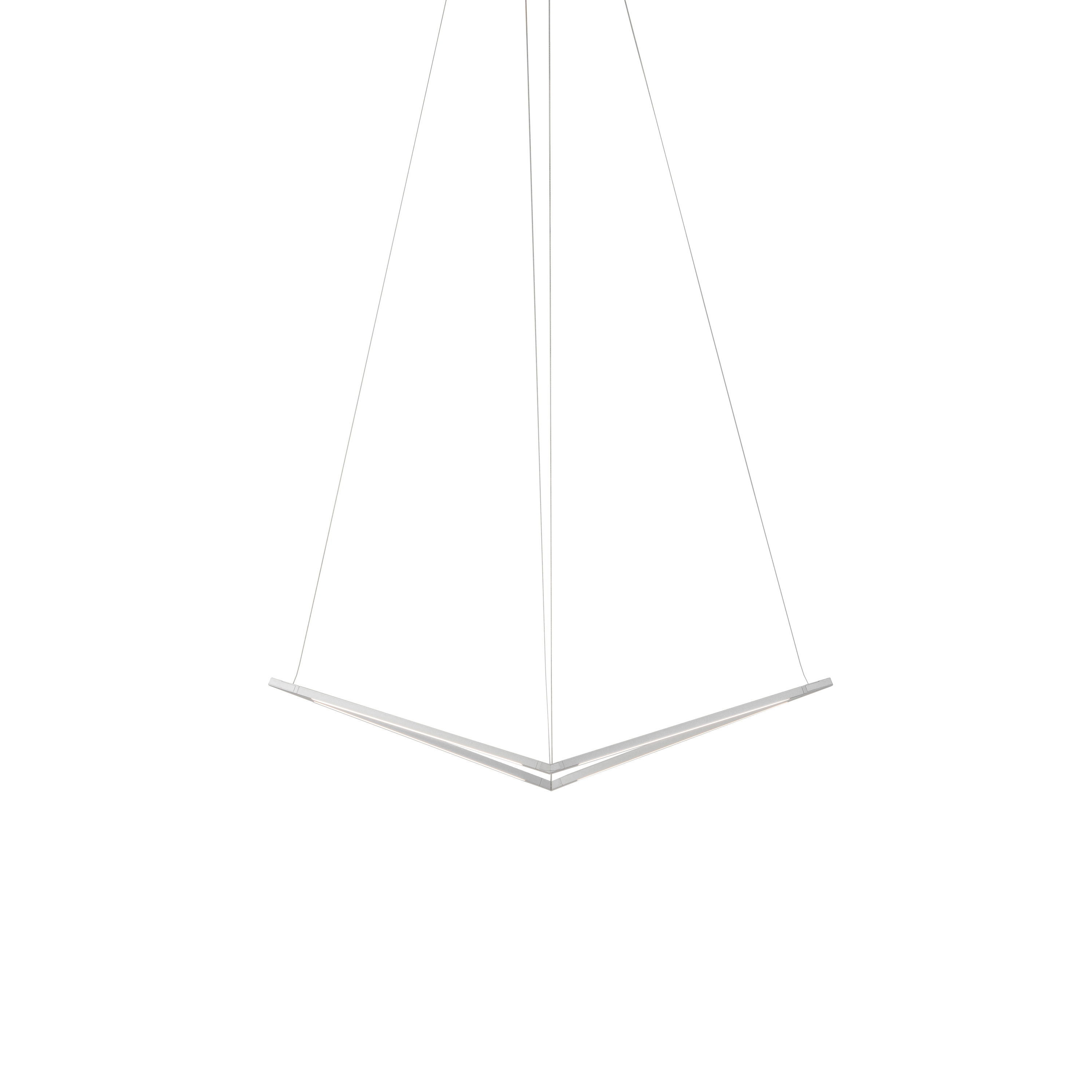 Z-Bar Pendant 16", Bird, Silver, Canopy