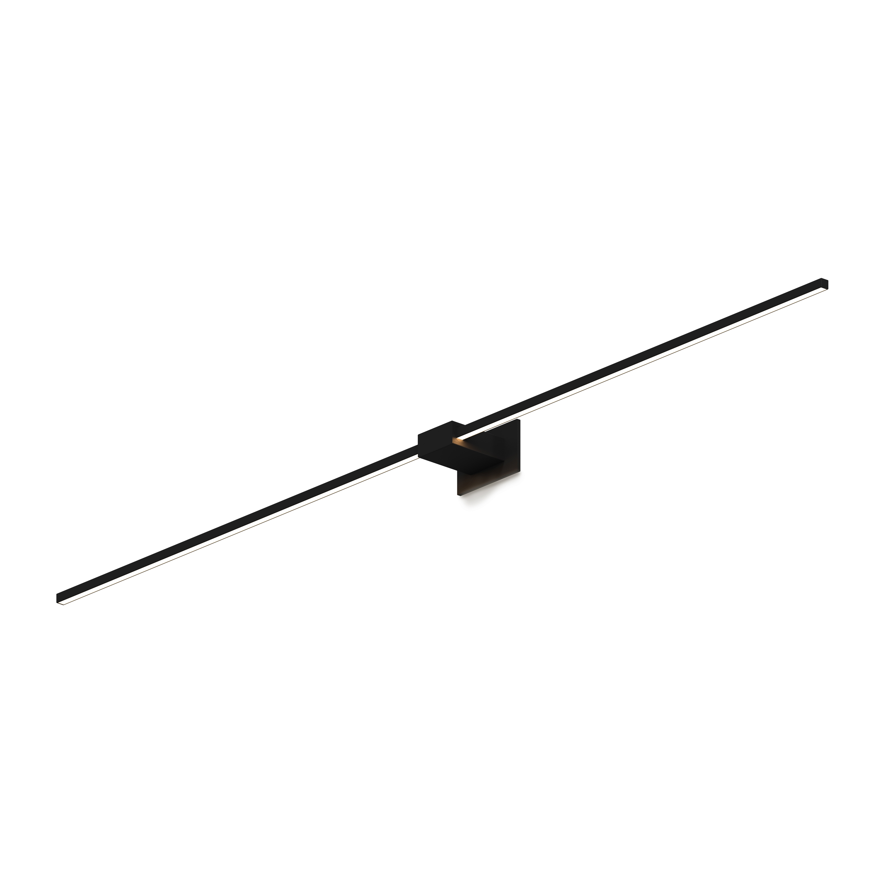 Display product Z-Bar Wall Sconce, 60" Center Mount, Matte Black from manufacturer Koncept