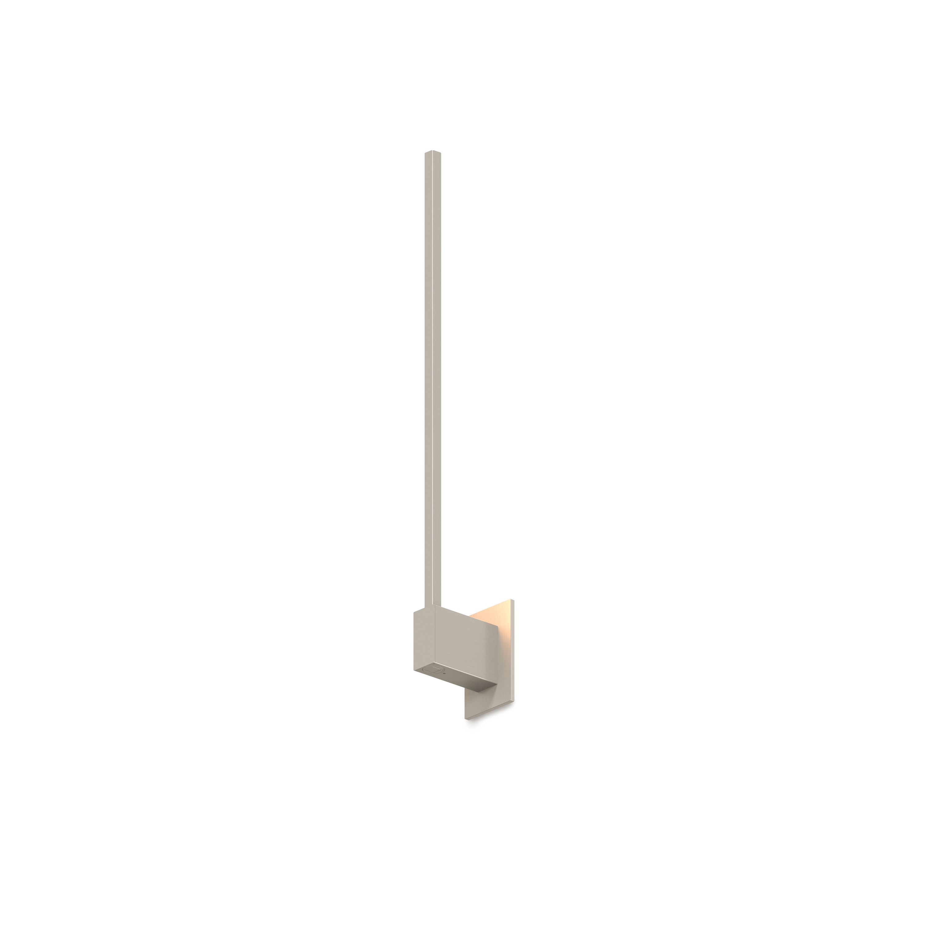 Z-Bar Wall Sconce, 24" End Mount, Brushed Nickel