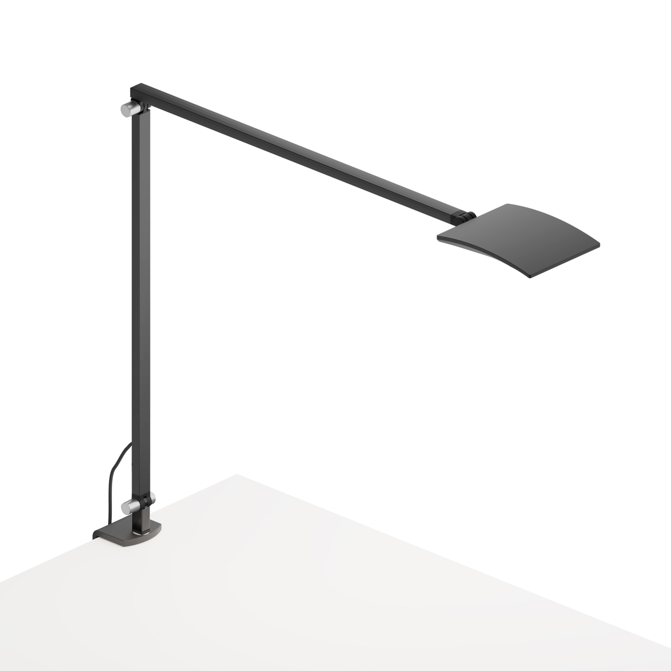 Display product Mosso Pro Desk Lamp with desk clamp, Metallic Black from manufacturer Koncept