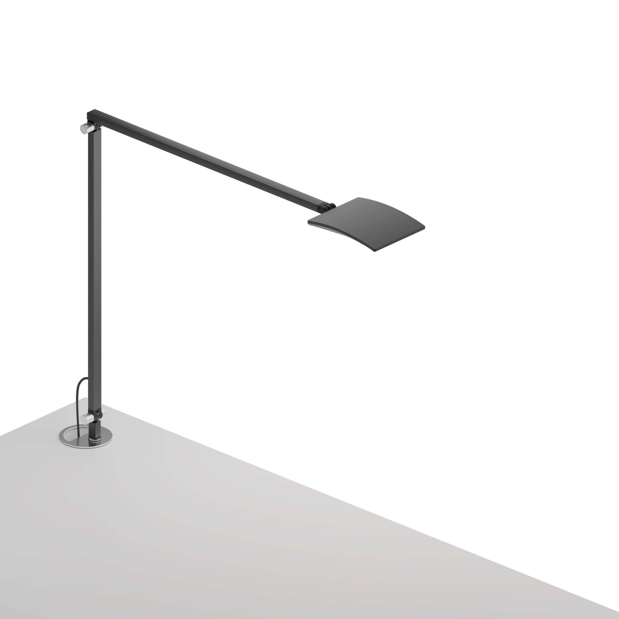 Display product Mosso Pro Desk Lamp with grommet mount, Metallic Black from manufacturer Koncept