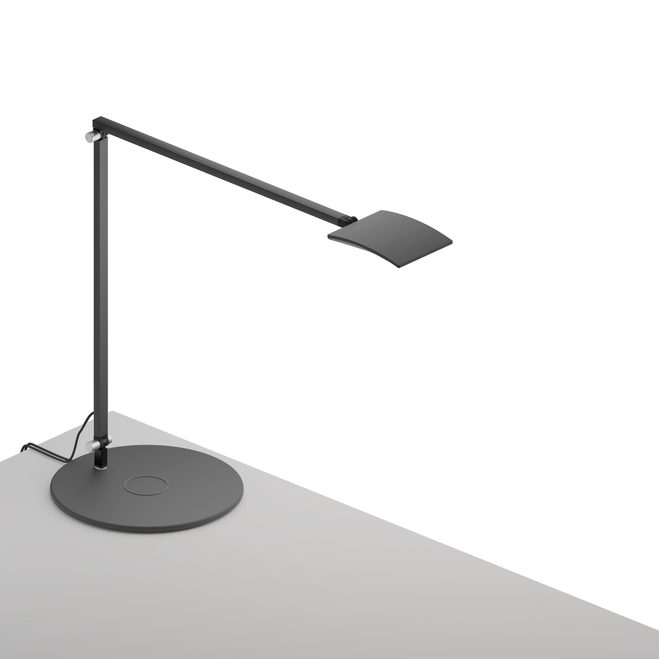 Display product Mosso Pro Desk Lamp with wireless charging Qi base, Metallic Black from manufacturer Koncept