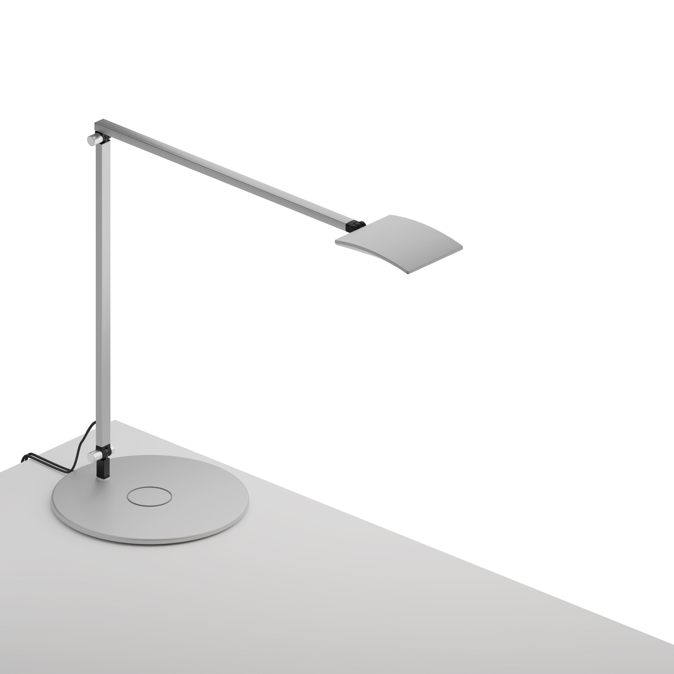 Mosso Pro Desk Lamp with wireless charging Qi base, Silver