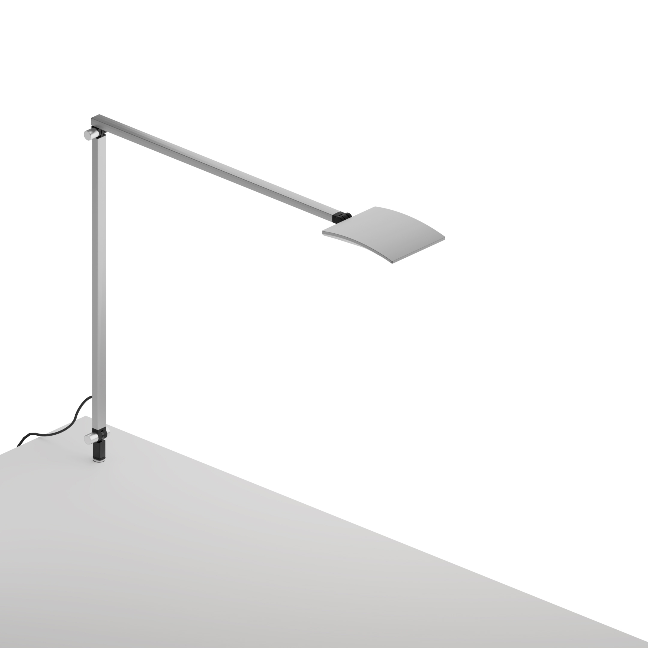 Mosso Pro Desk Lamp with through-table mount, Silver