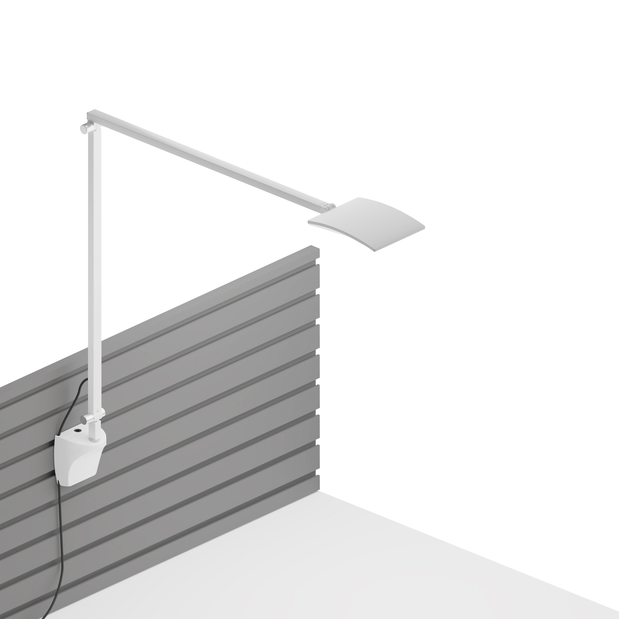 Mosso Pro Desk Lamp with slatwall mount, White