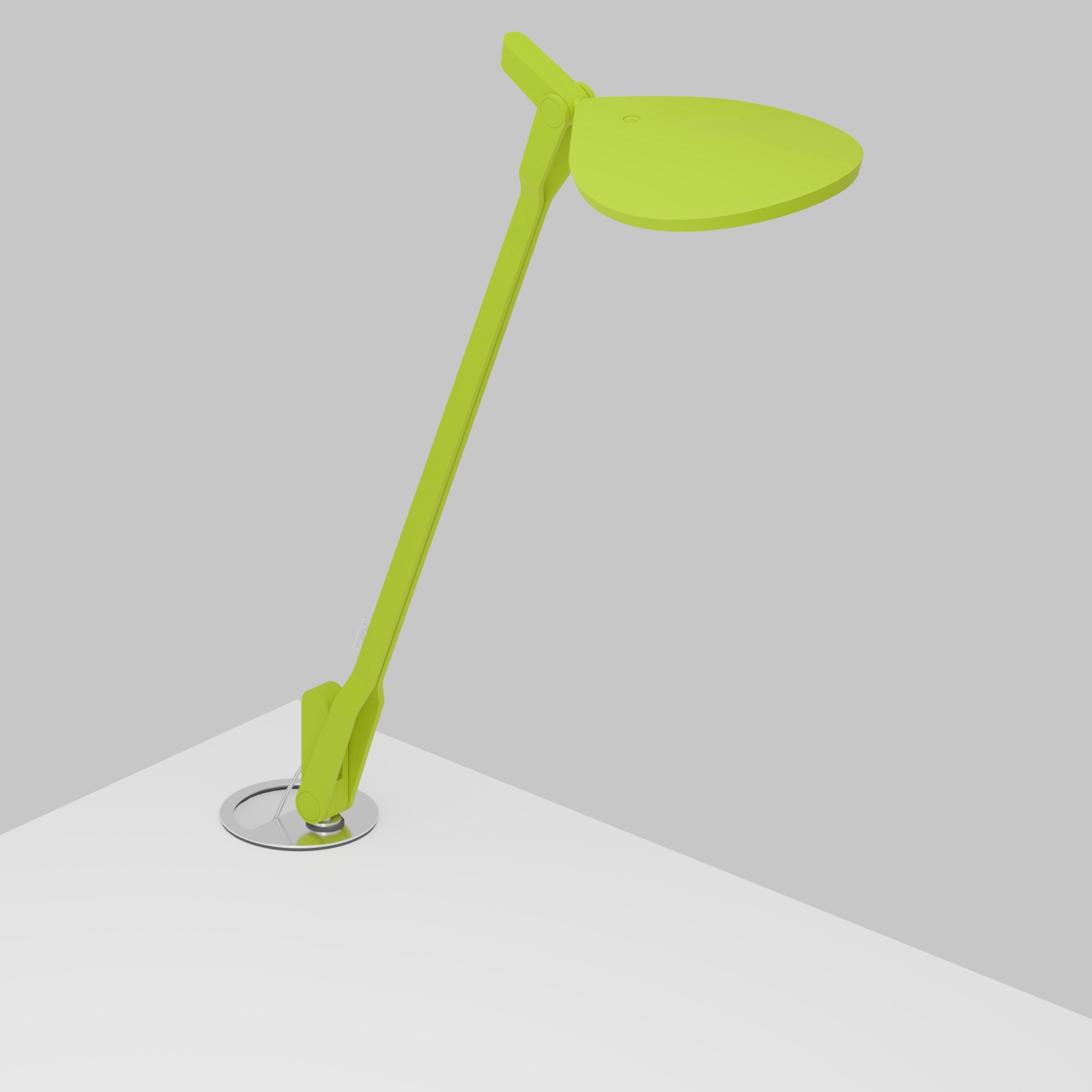 Splitty Desk Lamp with grommet mount, Matte Leaf Green