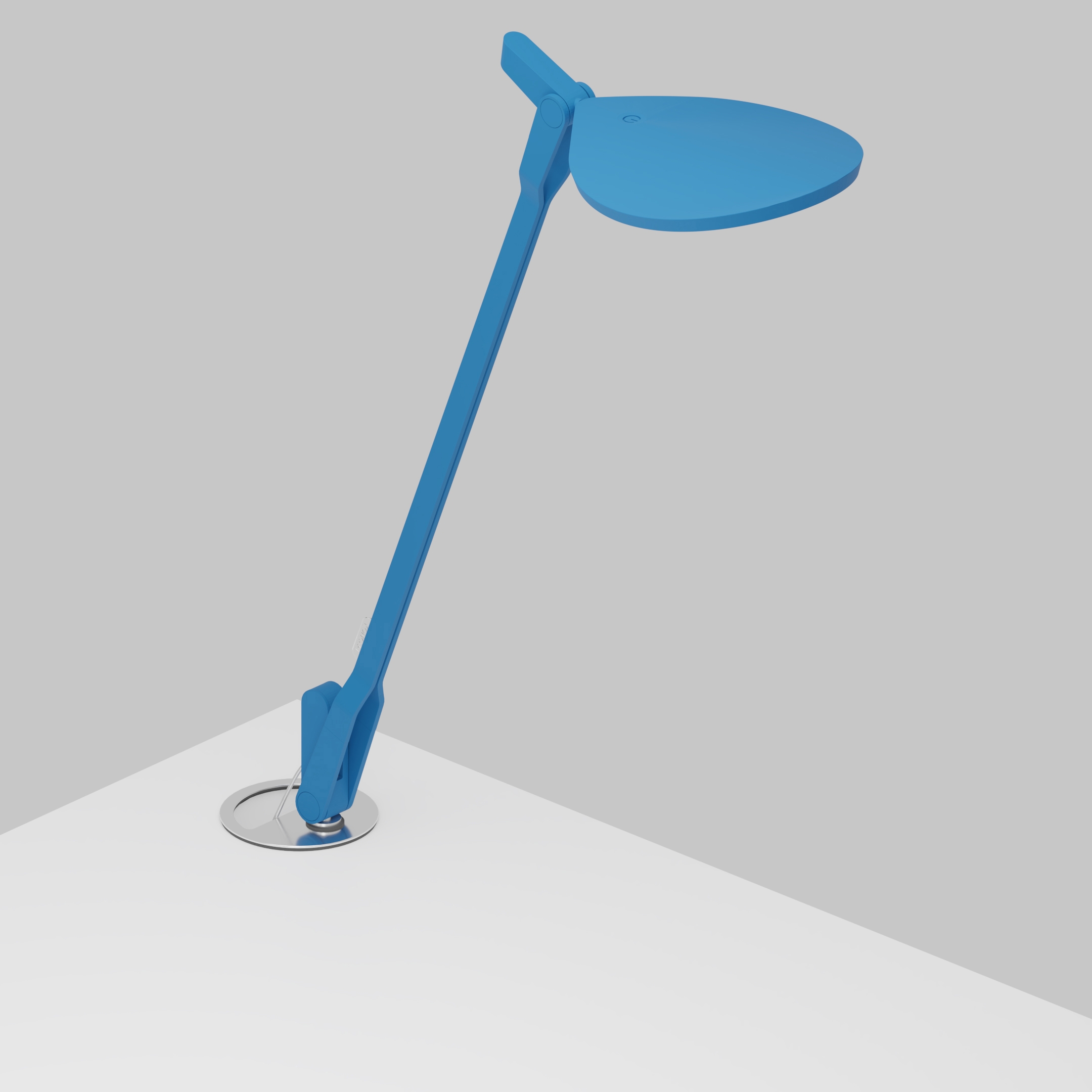 Splitty Desk Lamp with grommet mount, Matte Pacific Blue