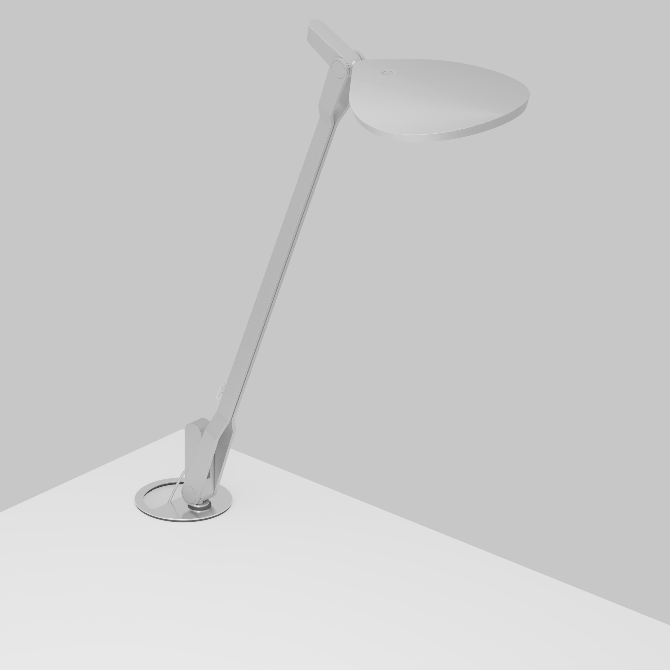 Splitty Pro Desk Lamp with grommet mount, Silver