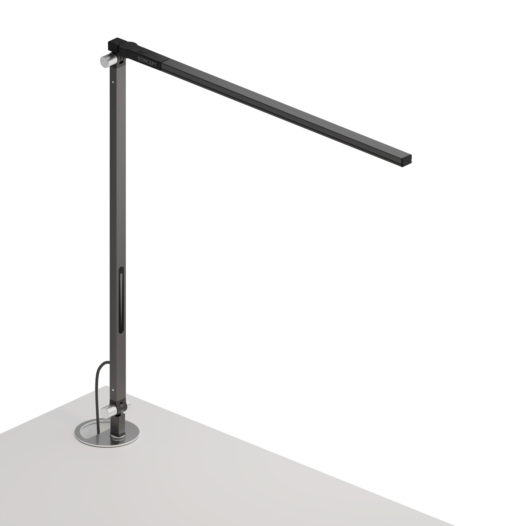 Mostra il prodotto Z-Bar Solo Desk Lamp with grommet mount, Metallic Black del produttore Koncept