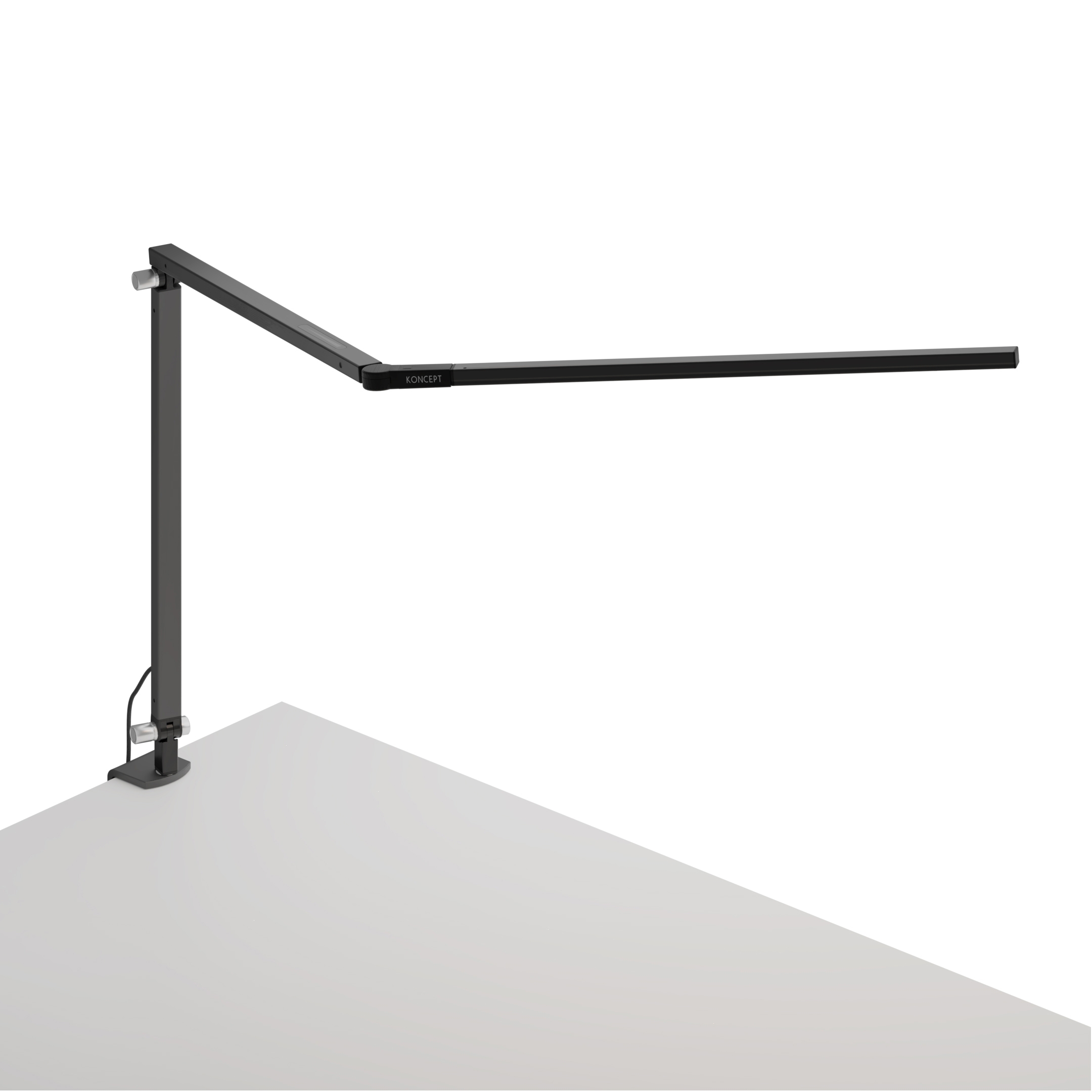 Mostra il prodotto Z-Bar Desk Lamp with one-piece desk clamp, Metallic Black del produttore Koncept
