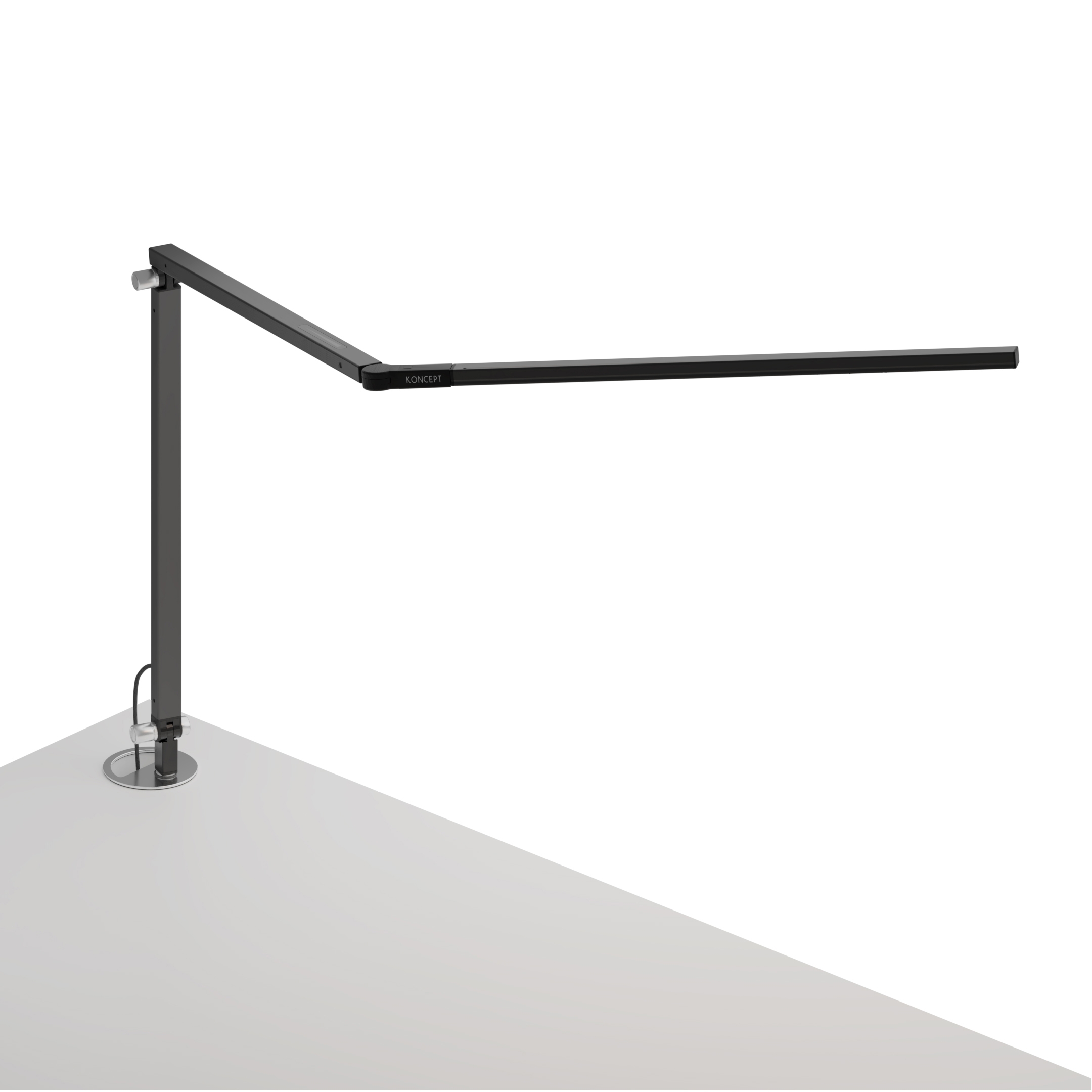 Mostra il prodotto Z-Bar Desk Lamp with grommet mount, Metallic Black del produttore Koncept