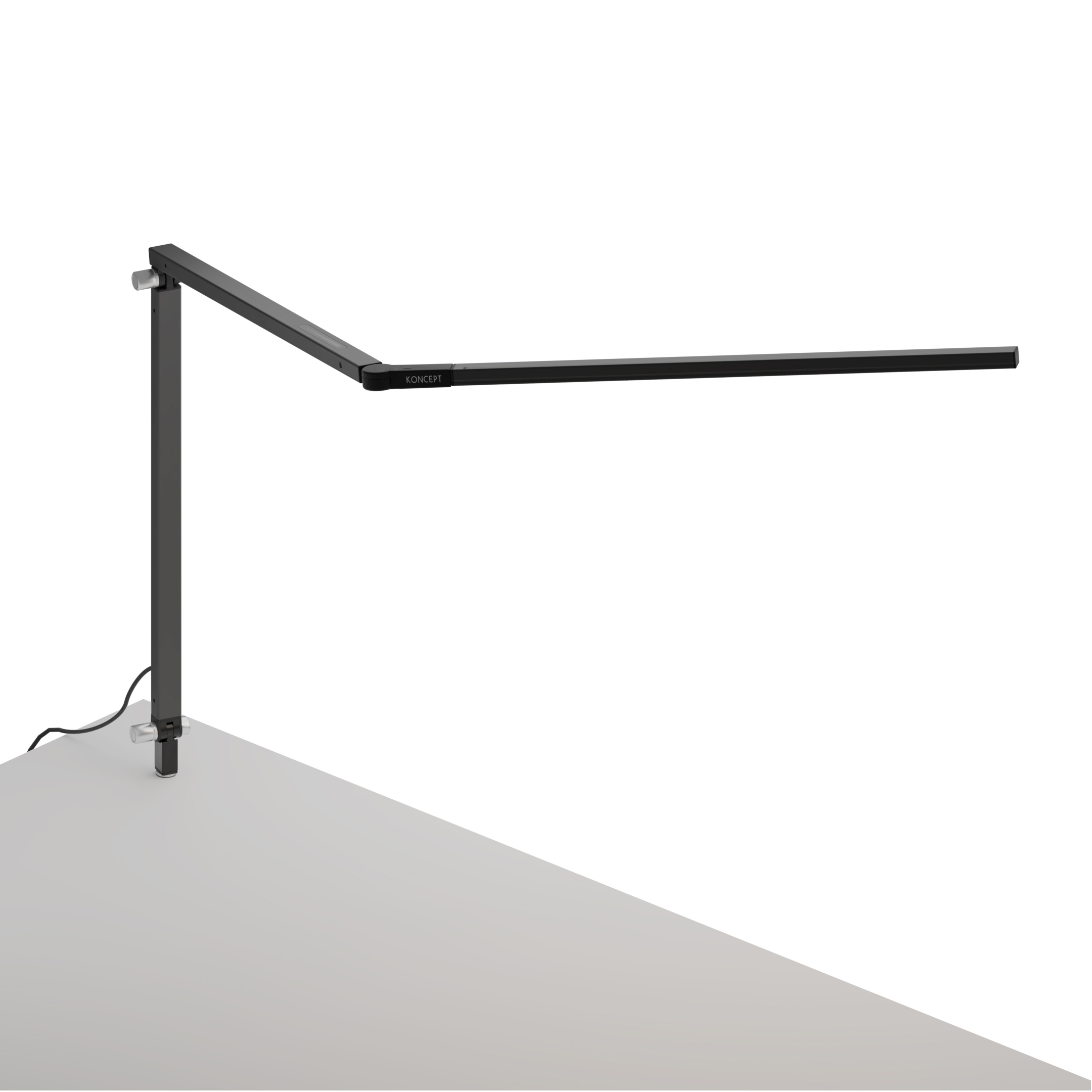Mostra il prodotto Z-Bar Desk Lamp with through-table mount, Metallic Black del produttore Koncept