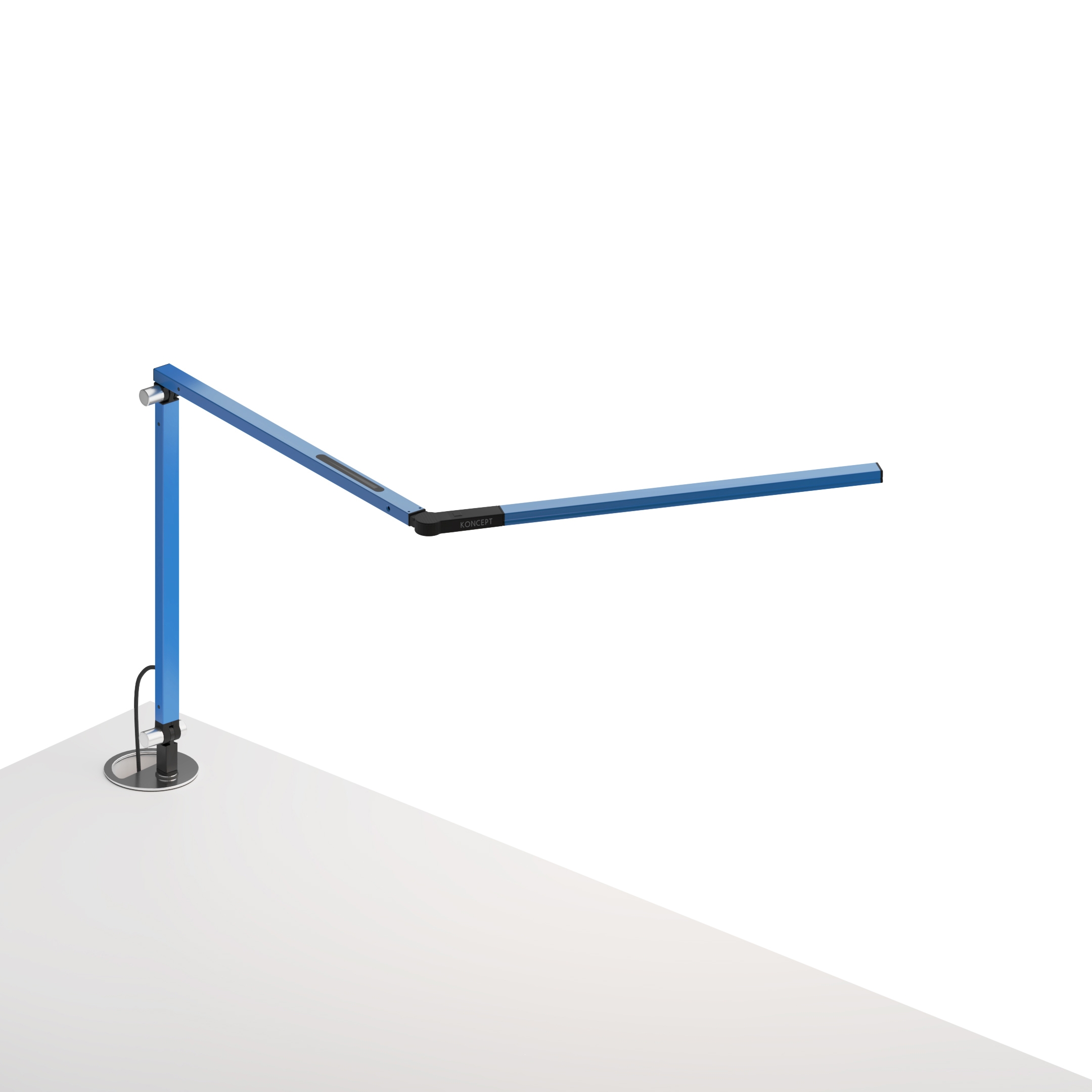 Mostra il prodotto Z-Bar mini Desk Lamp with grommet mount, Blue del produttore Koncept