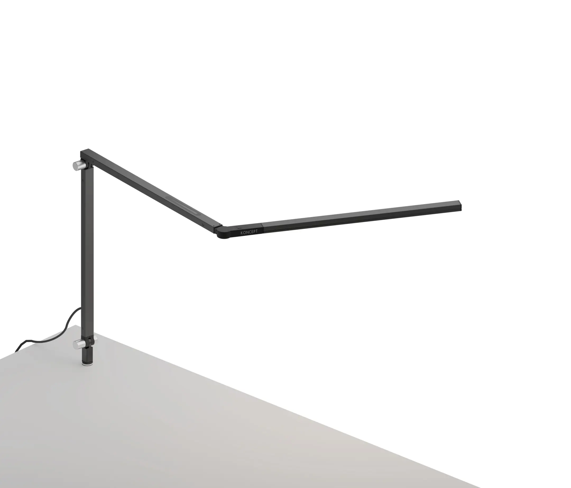 Koncept - Z-Bar mini Lamp with through-table mount, Metallic Black