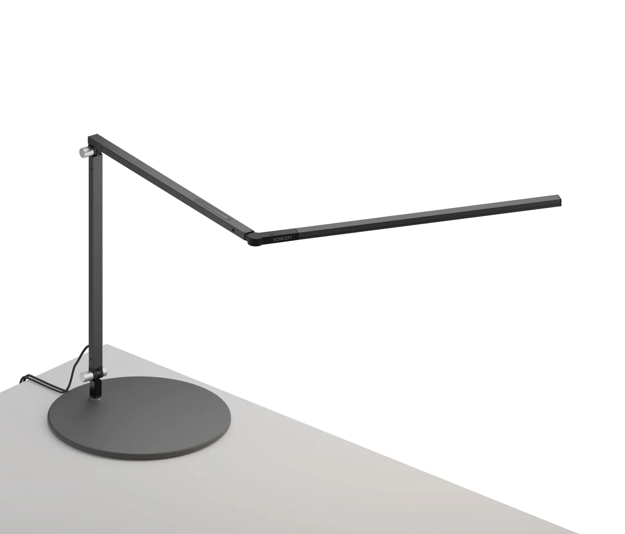 Koncept - Z-Bar slim Desk Lamp with USB base, Metallic Black