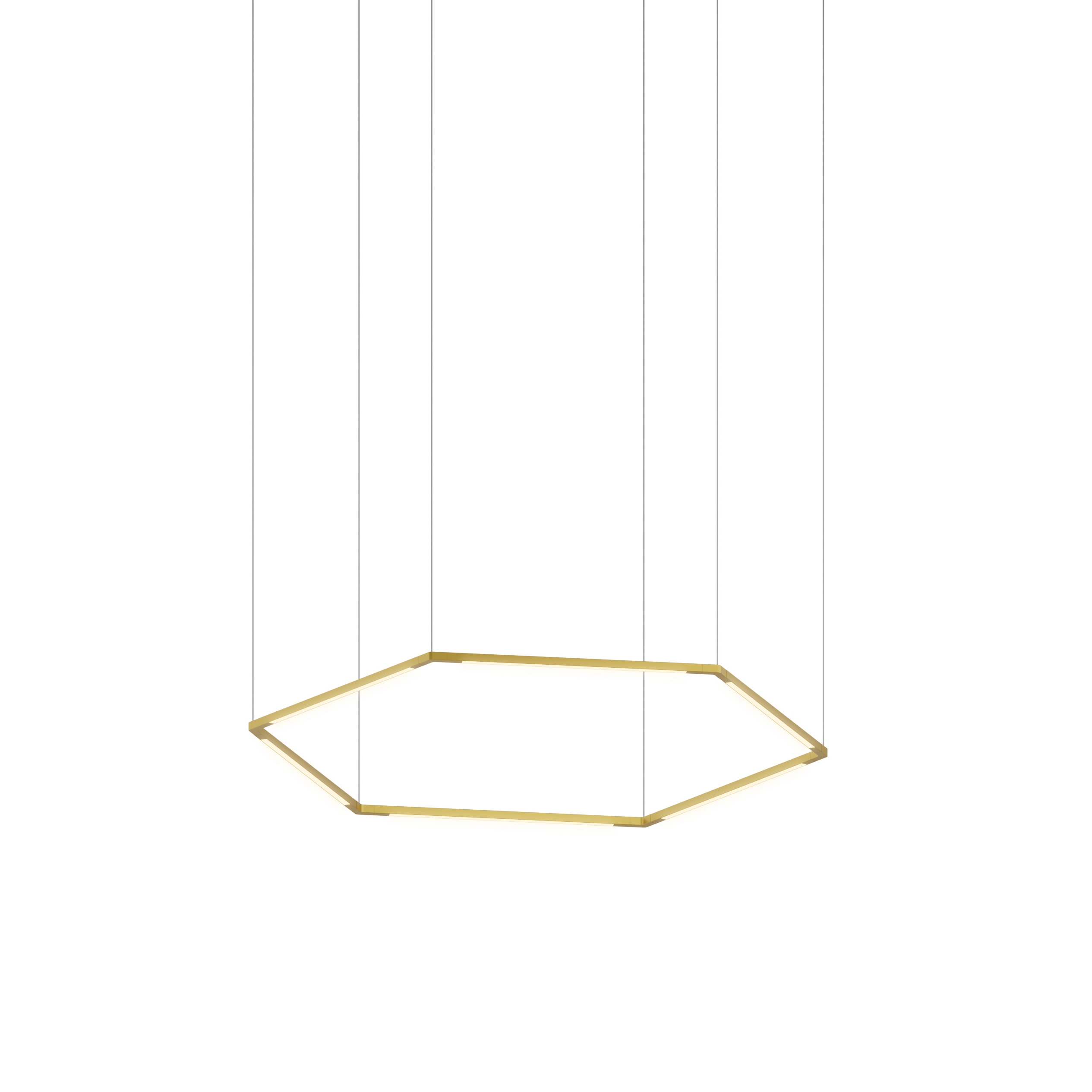 Mostra il prodotto Z-Bar Pendant 16", Honeycomb, Gold, Canopy del produttore Koncept