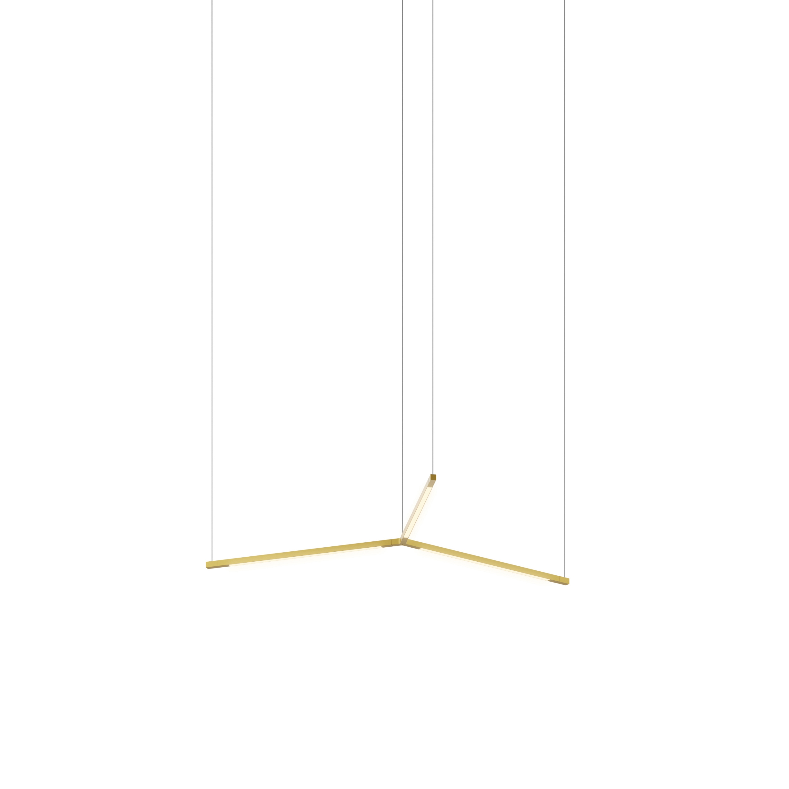Mostra il prodotto Z-Bar Pendant Small Trio, Gold (16" light bars) del produttore Koncept