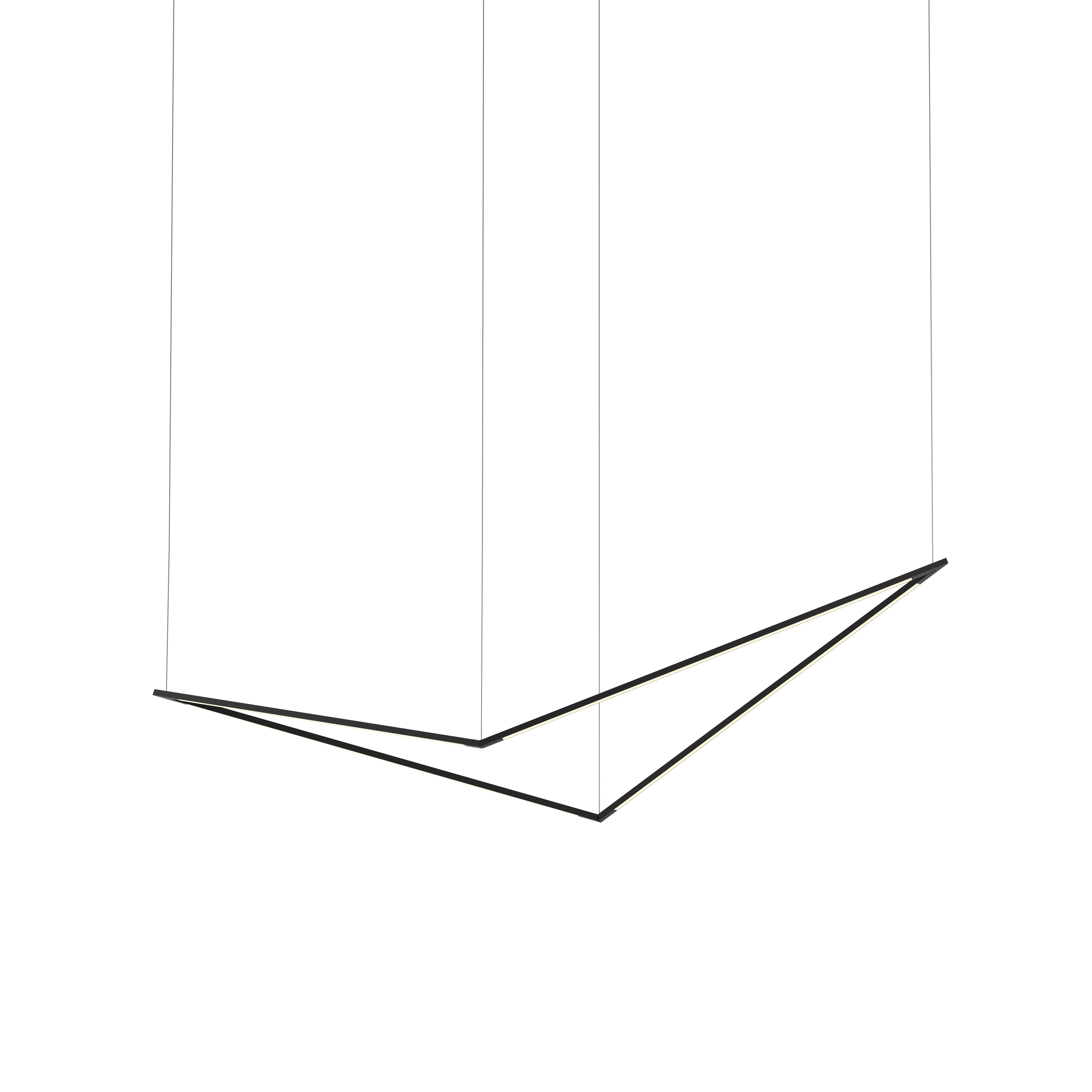 Mostra il prodotto Z-Bar Pendant 36", Bird, Matte Black, Canopy del produttore Koncept