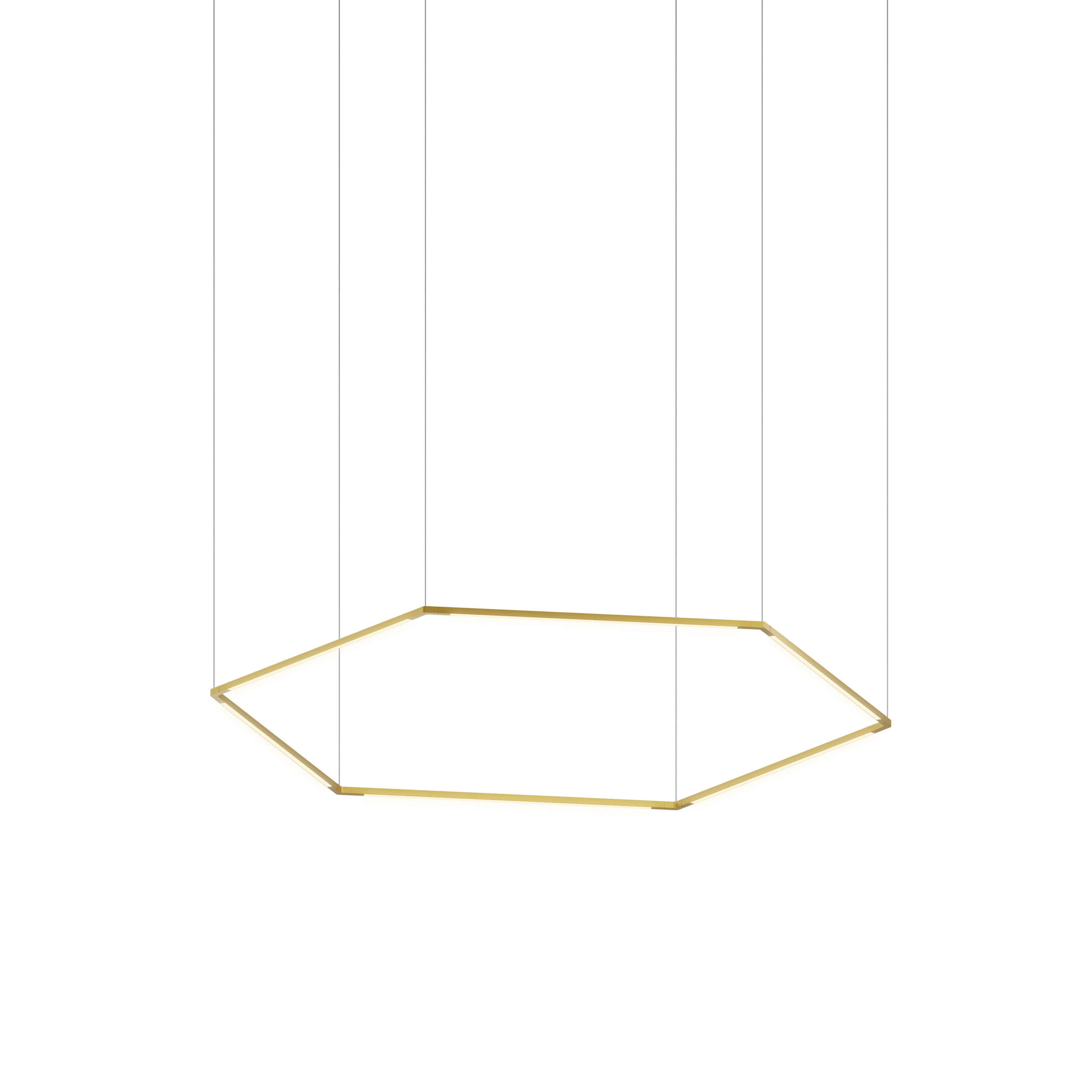 Mostra il prodotto Z-Bar Pendant 24", Honeycomb, Gold, Canopy del produttore Koncept