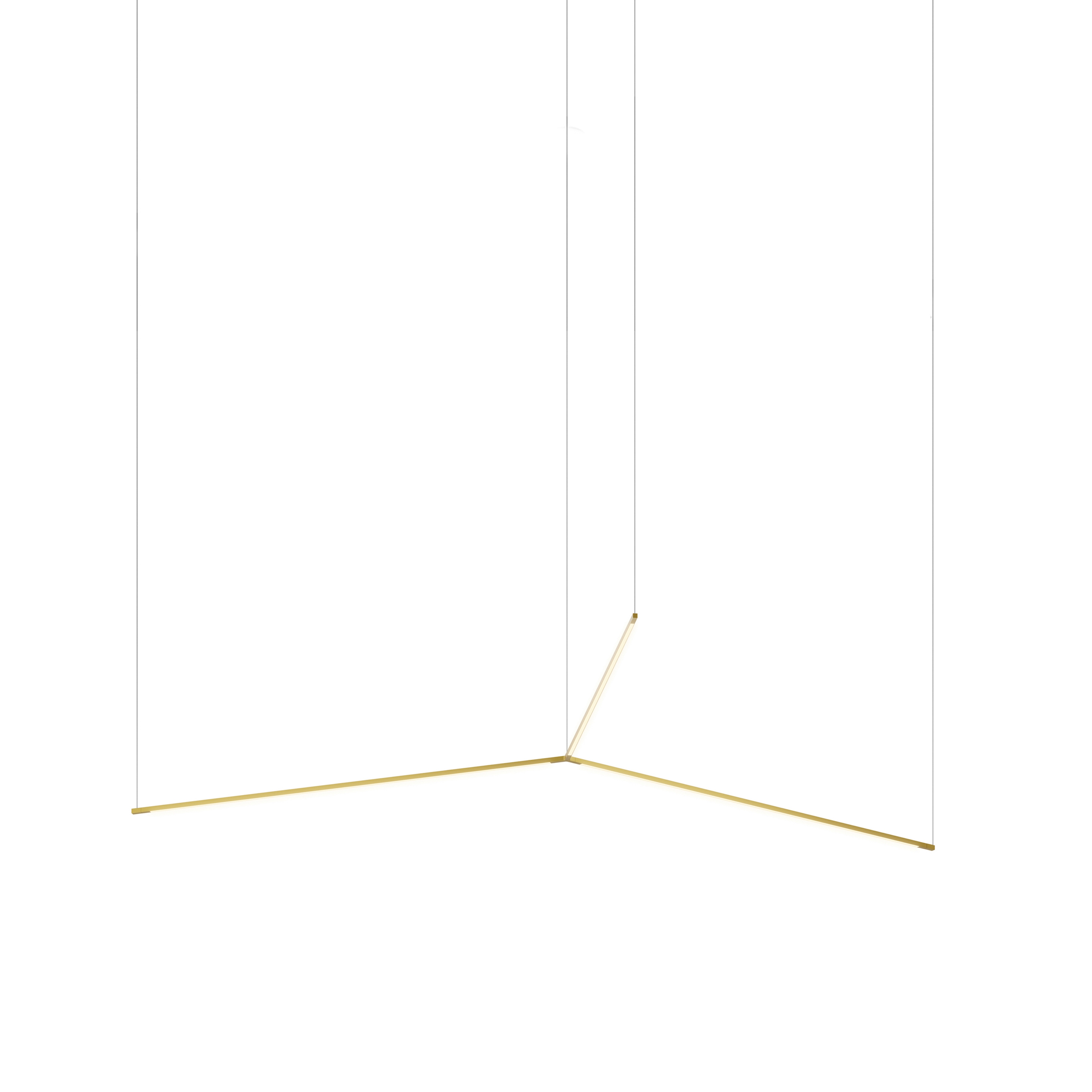 Mostra il prodotto Z-Bar Pendant Medium Trio, Gold (24" light bars) del produttore Koncept