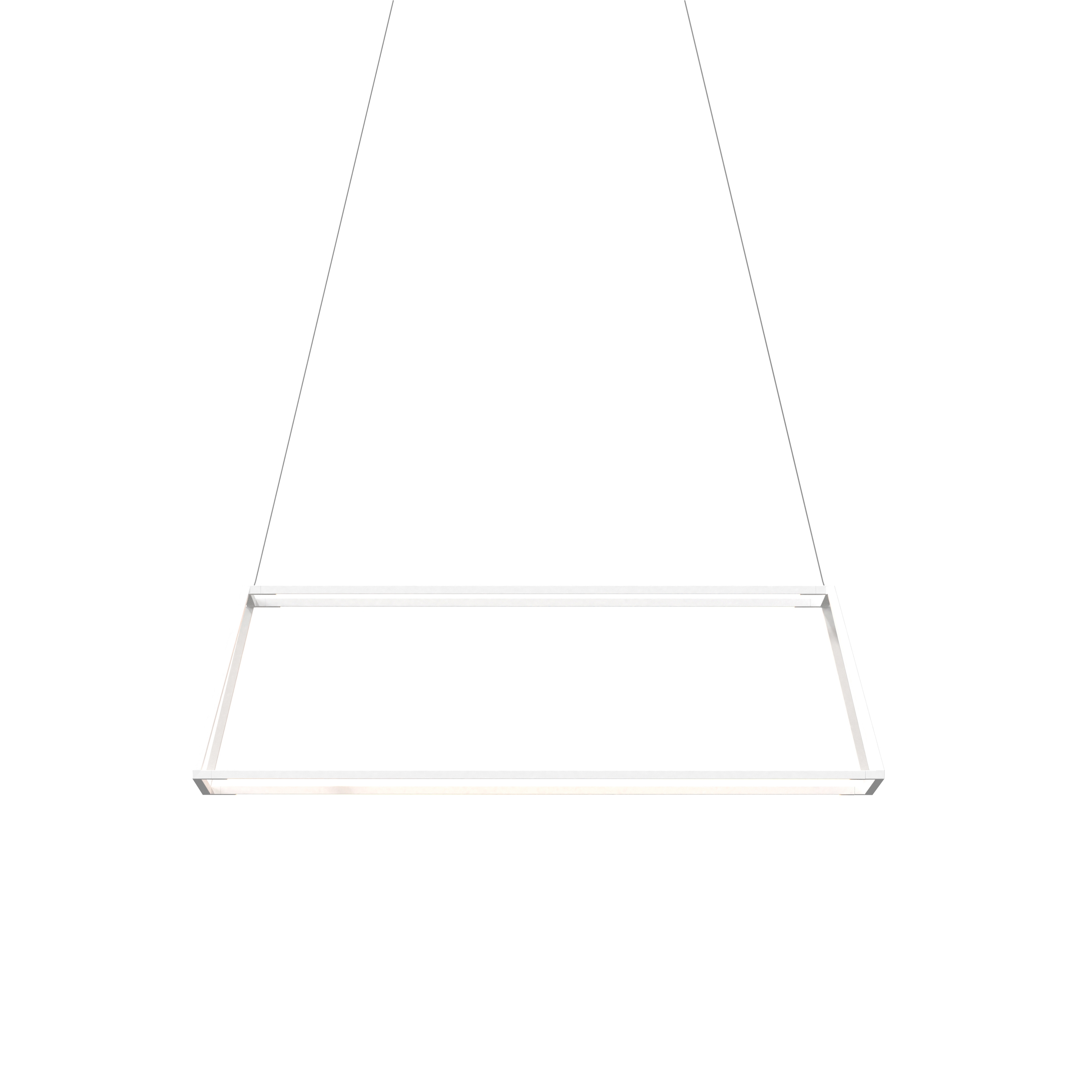 Mostra il prodotto Z-Bar Pendant Rise Rectangle - White 38" del produttore Koncept