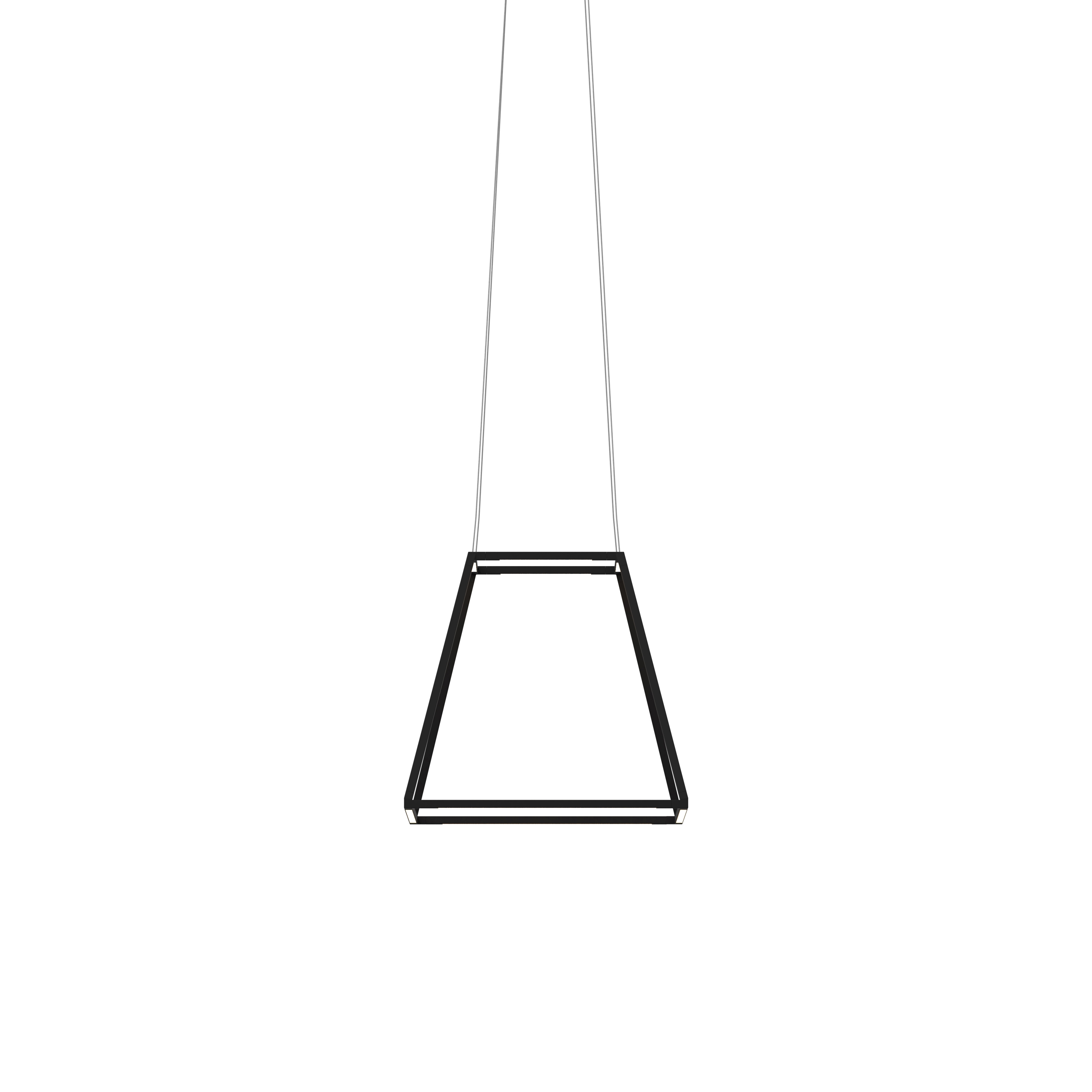 Mostra il prodotto Z-Bar Pendant Rise Rectangle - Matte Black 16" del produttore Koncept