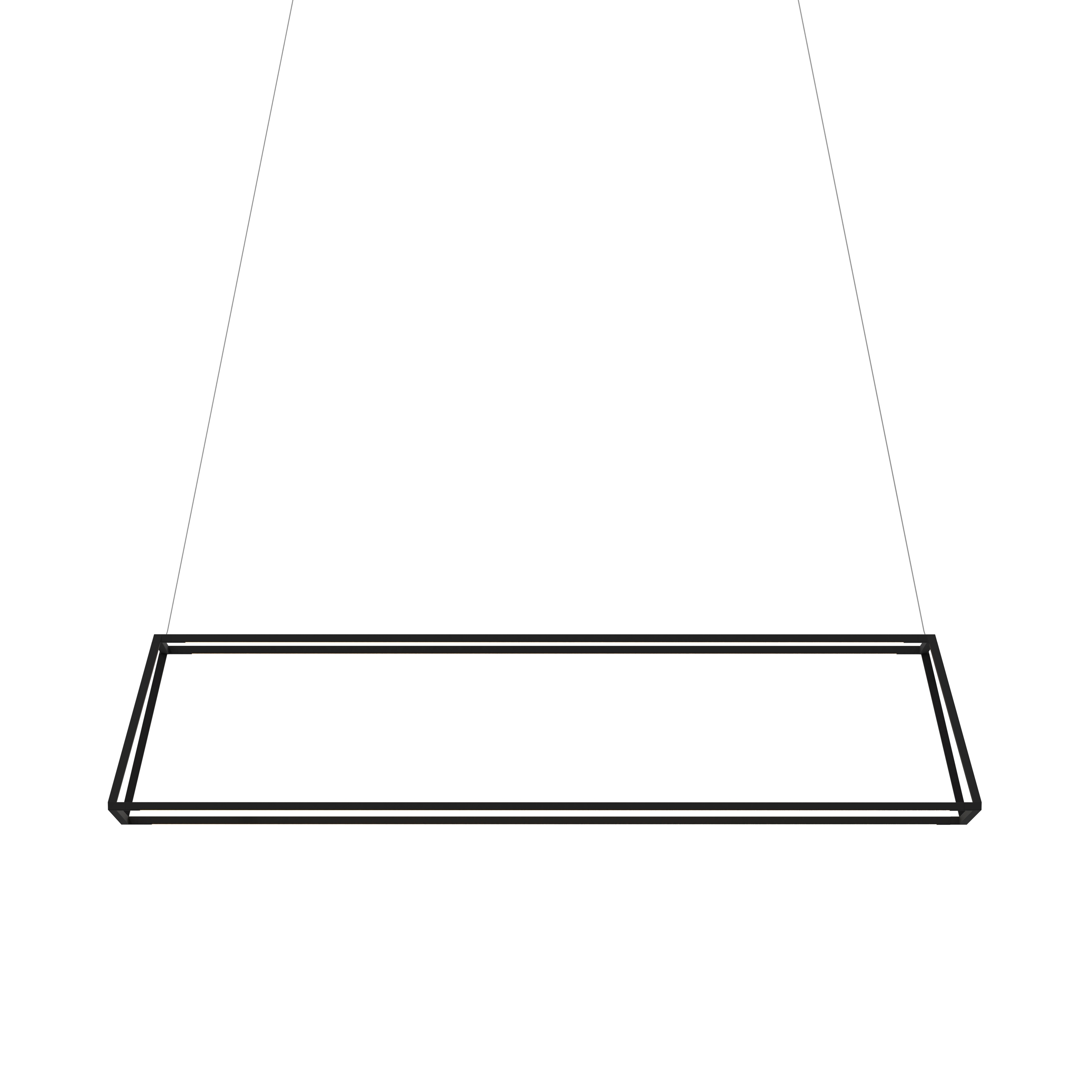 Mostra il prodotto Z-Bar Pendant Rise Rectangle - Matte Black 54" del produttore Koncept