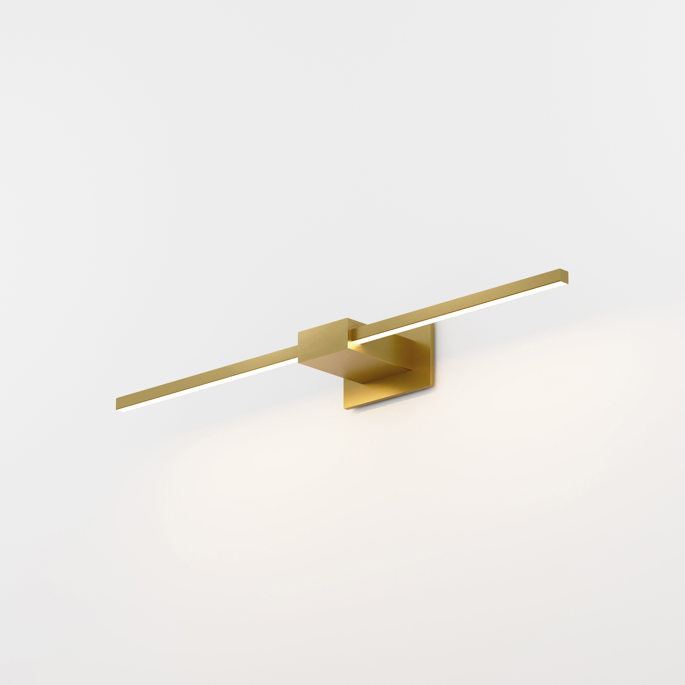 Mostrar el producto Z-Bar Wall Sconce, 24" Center Mount, Gold del fabricante Koncept