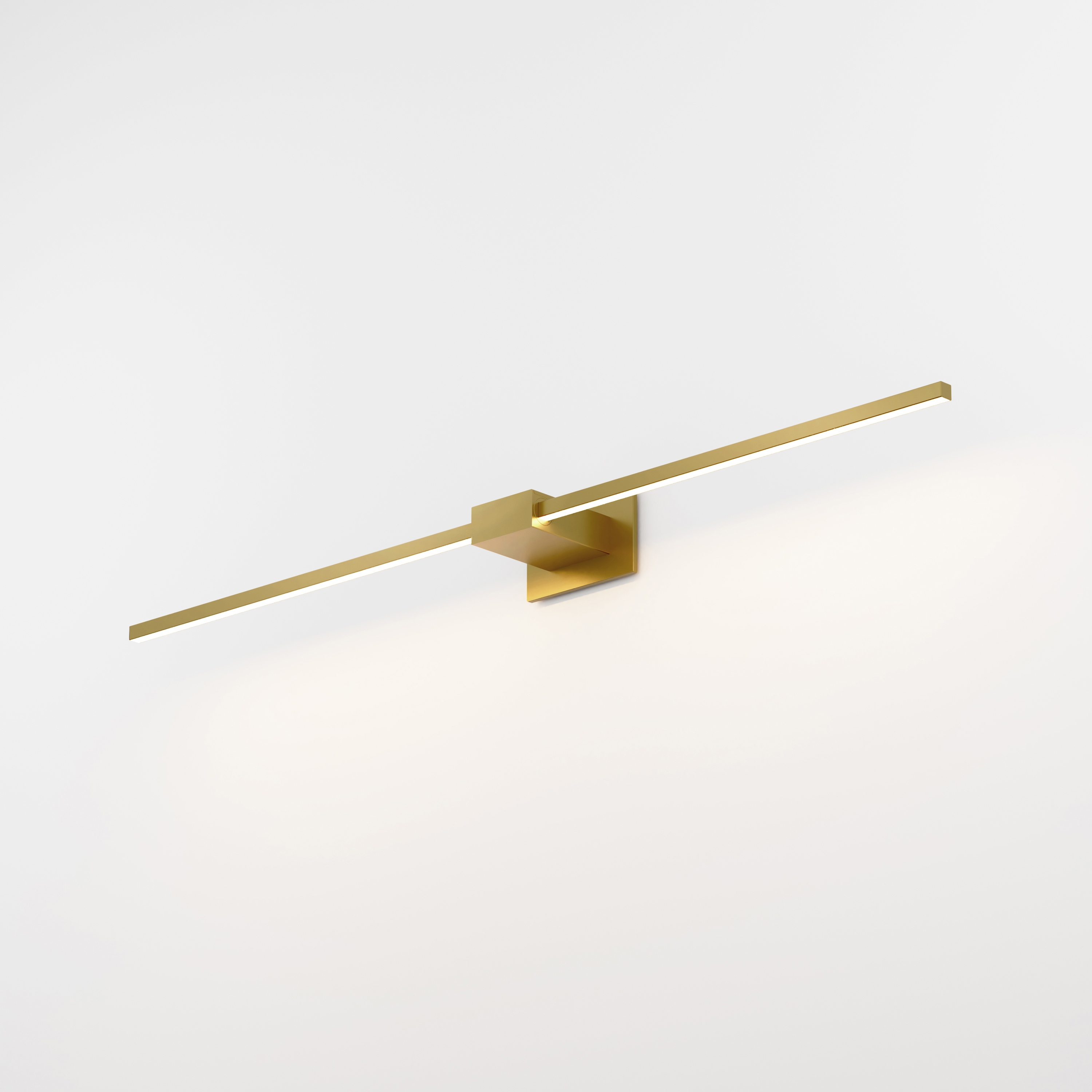 Display product Z-Bar Wall Sconce, 36" Center Mount, Gold from manufacturer Koncept
