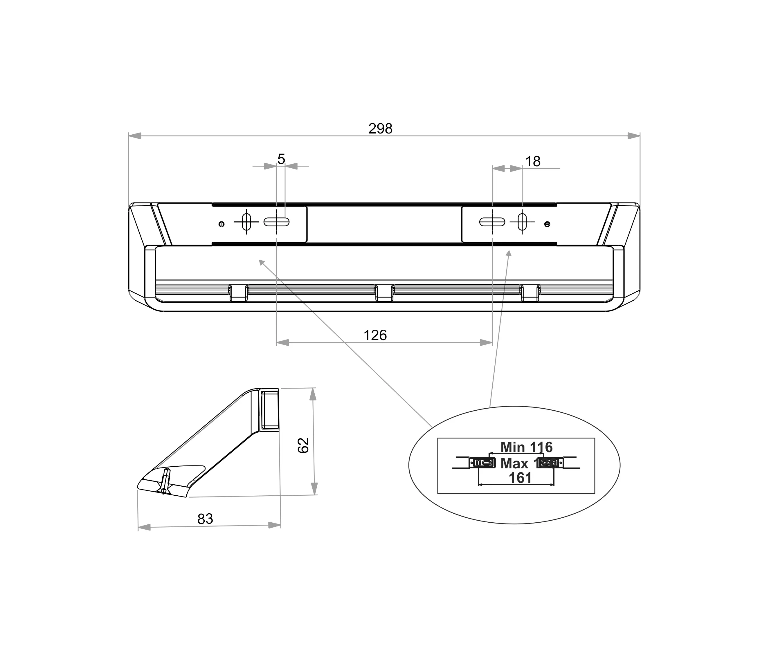 Bodenschatz - Lindo Foot rest