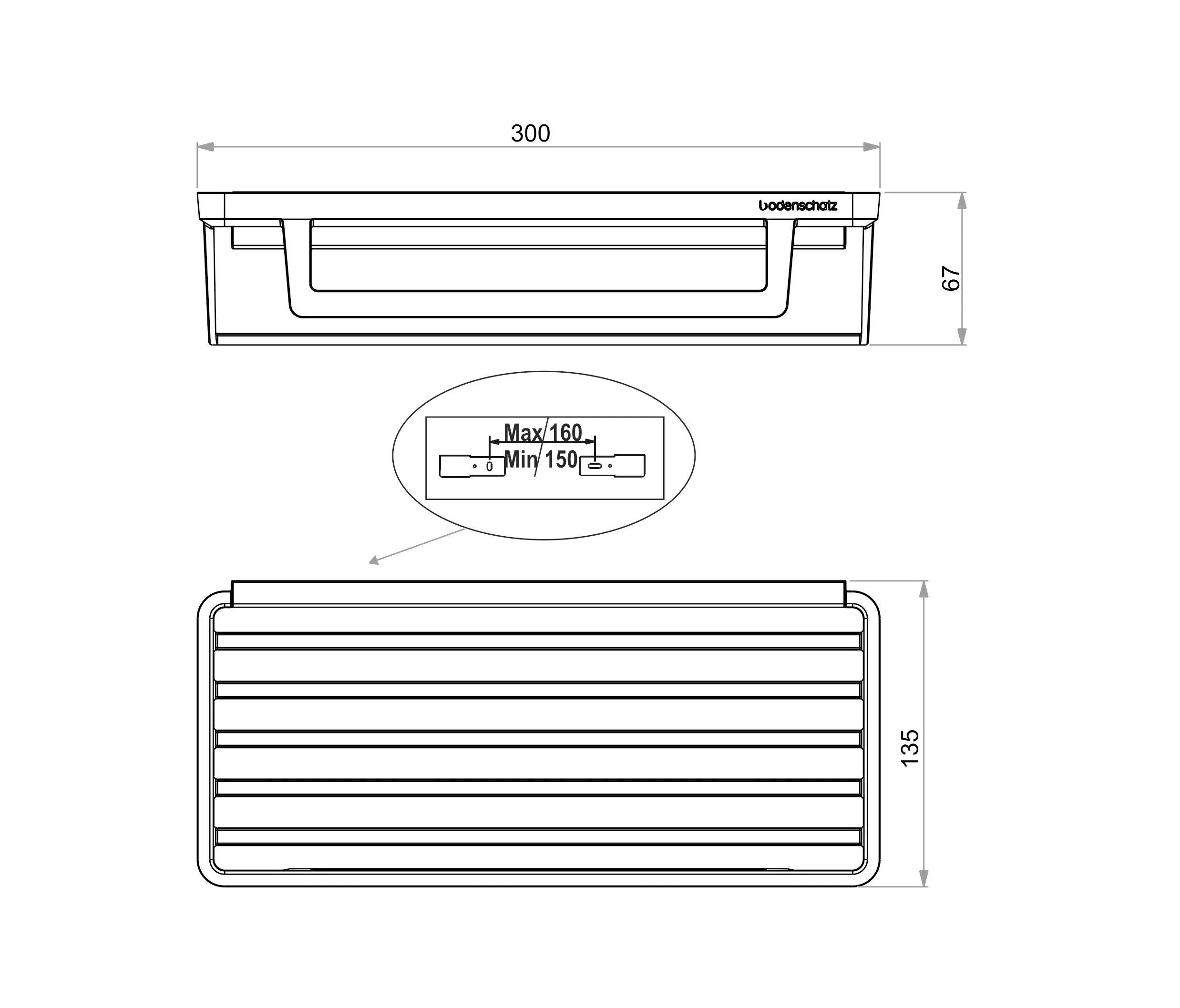 Bodenschatz - Lindo Shower basket