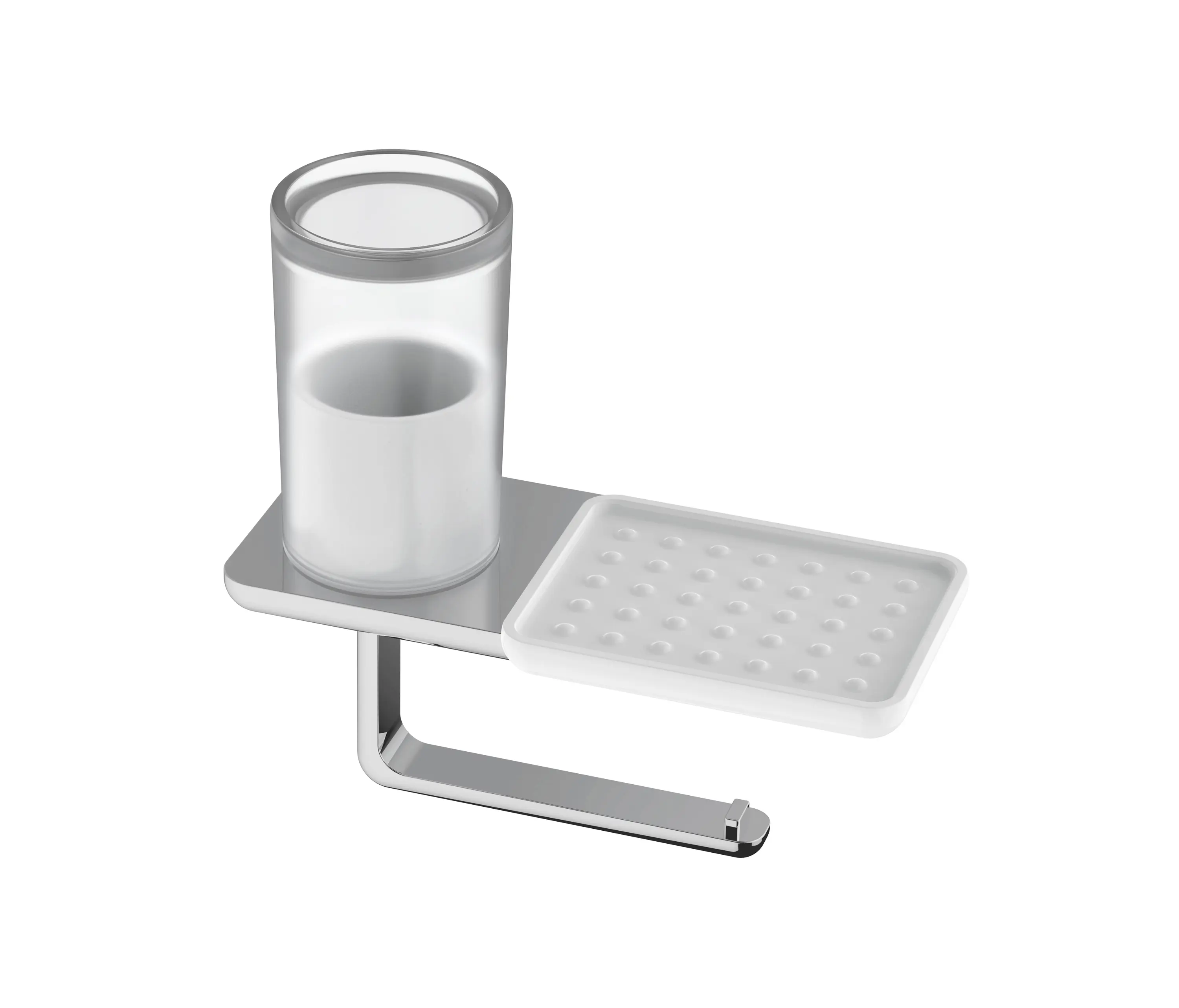 Bodenschatz - Liv Toilet paper holder with hygiene box and soap dish