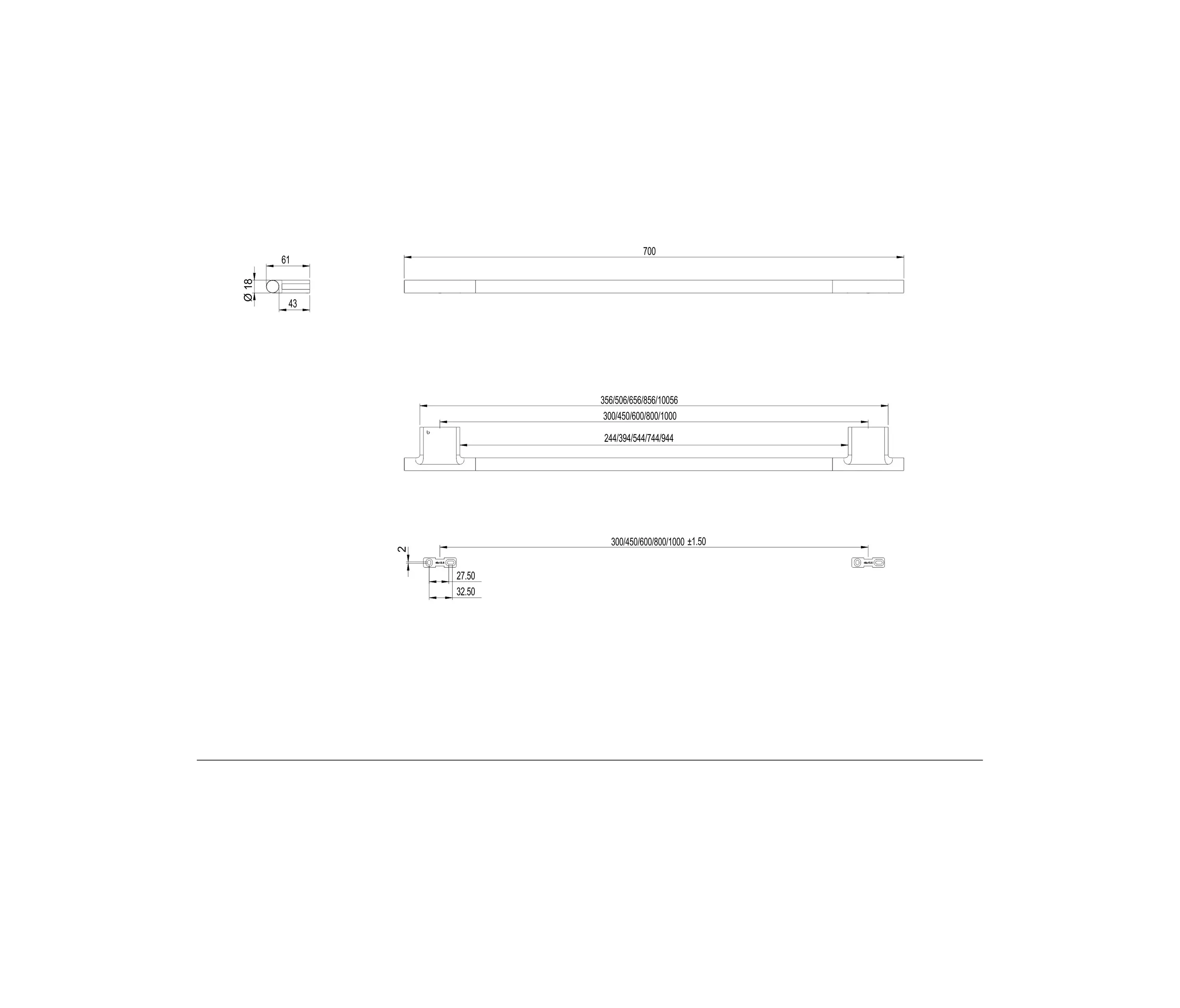 Bodenschatz - Nia Towel rail