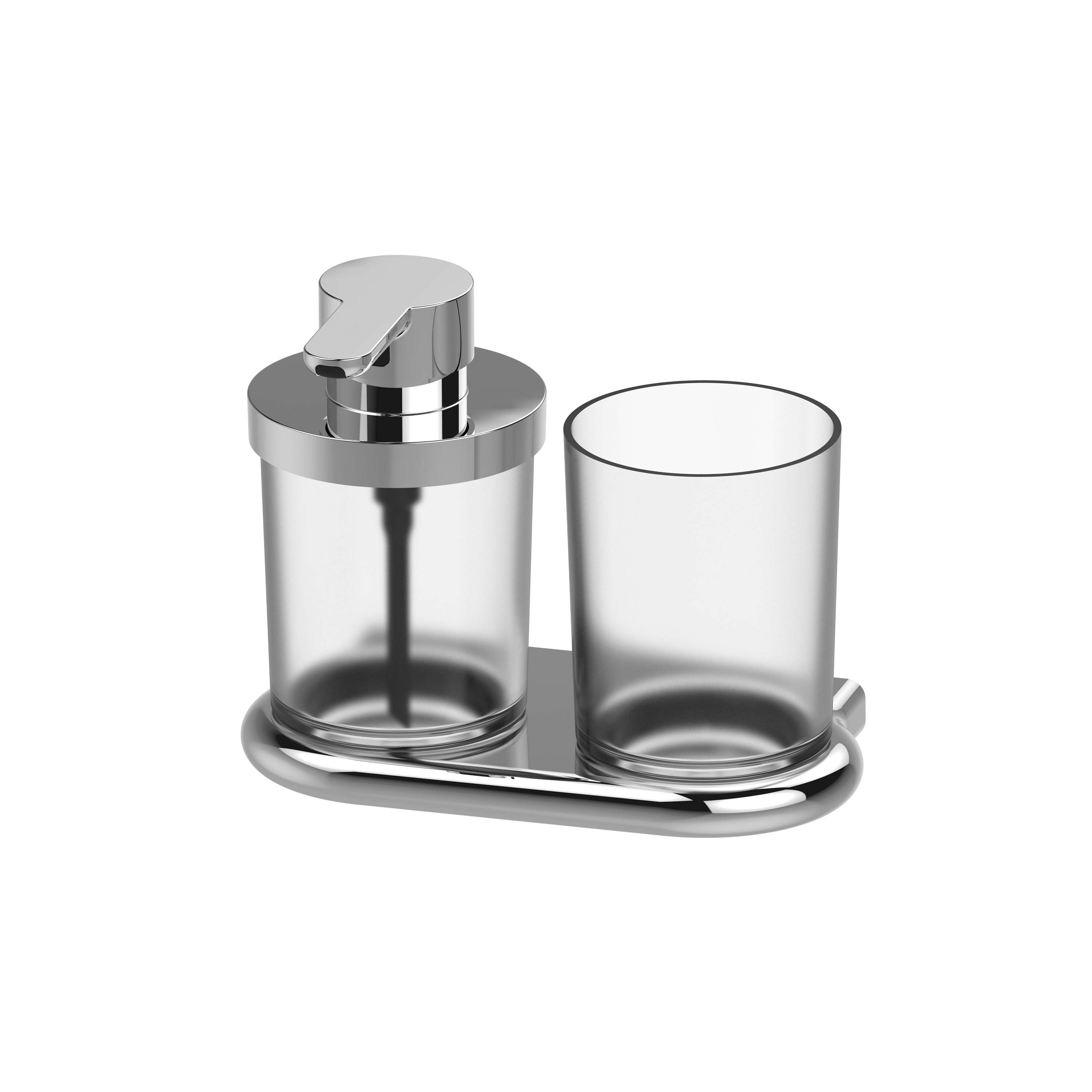 Nia Soap dispenser and glass holder