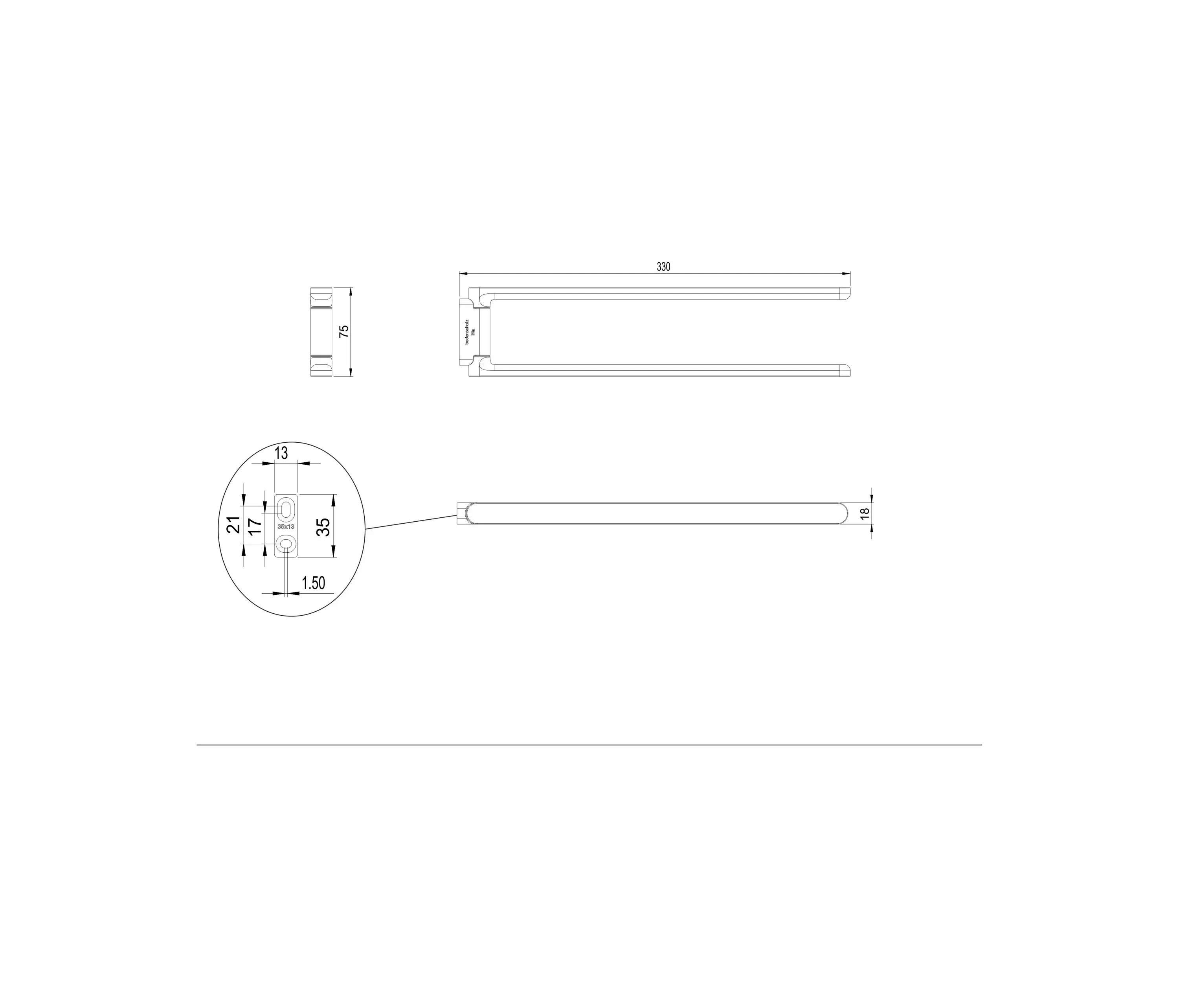 Bodenschatz - Nia Towel rail
