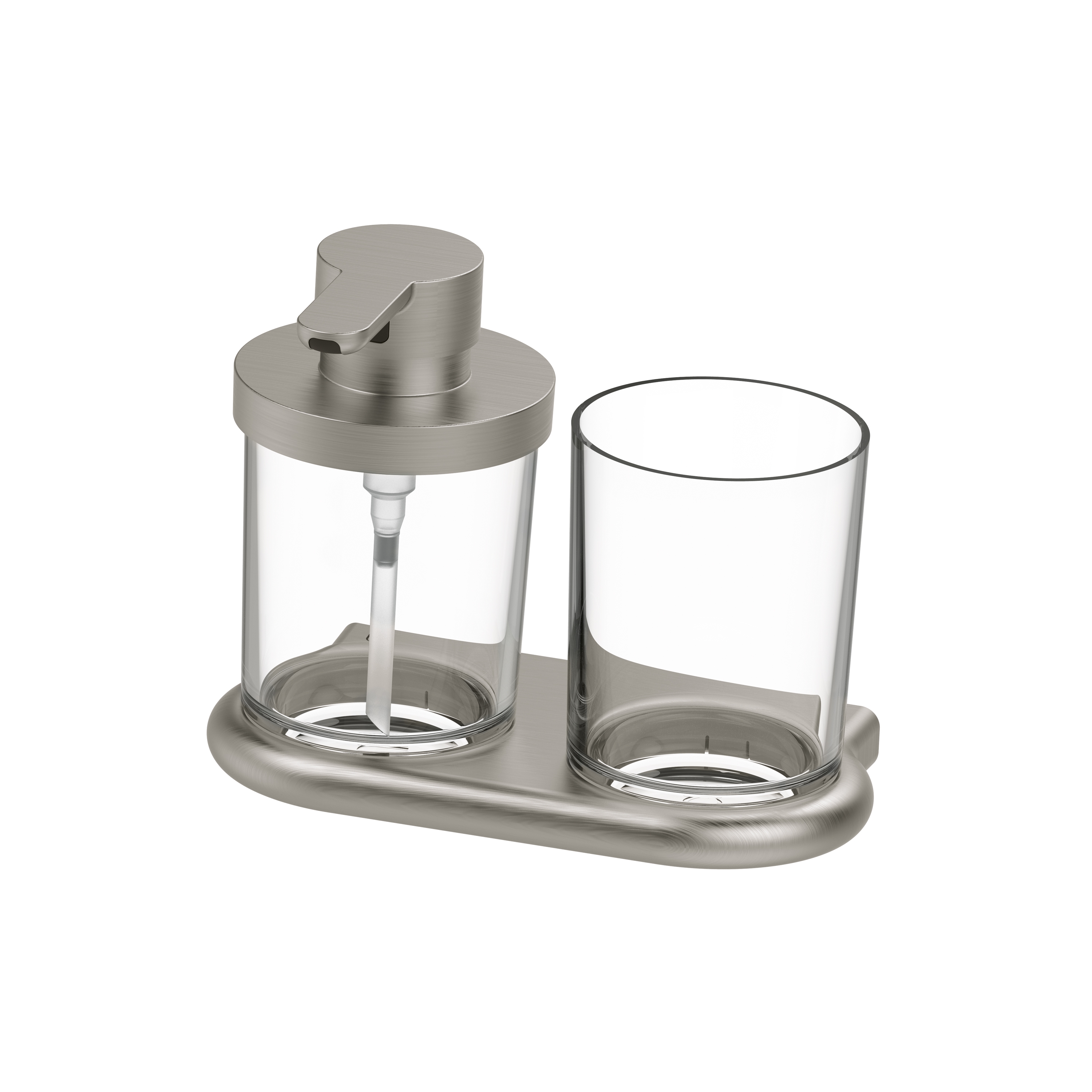 Nia Soap dispenser and glass holder