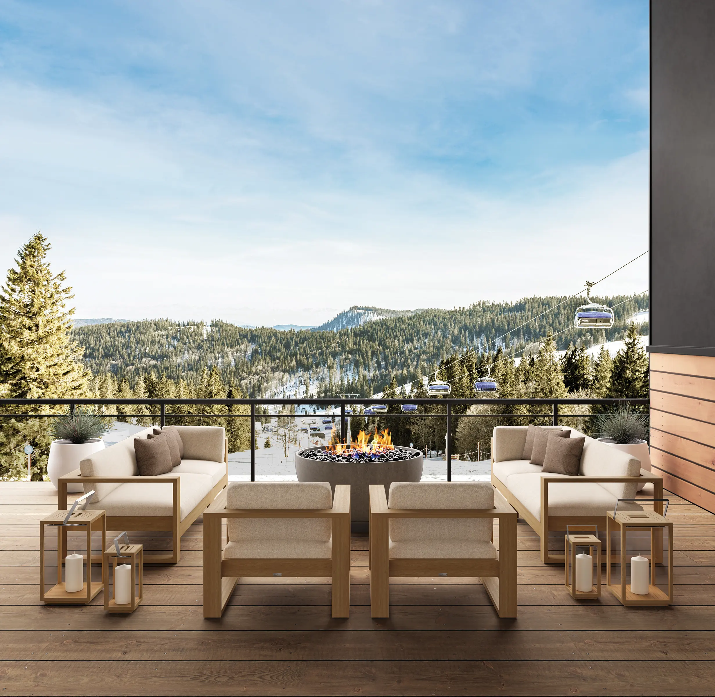 JANUS et Cie - Matisse Teak Chaise Lounge