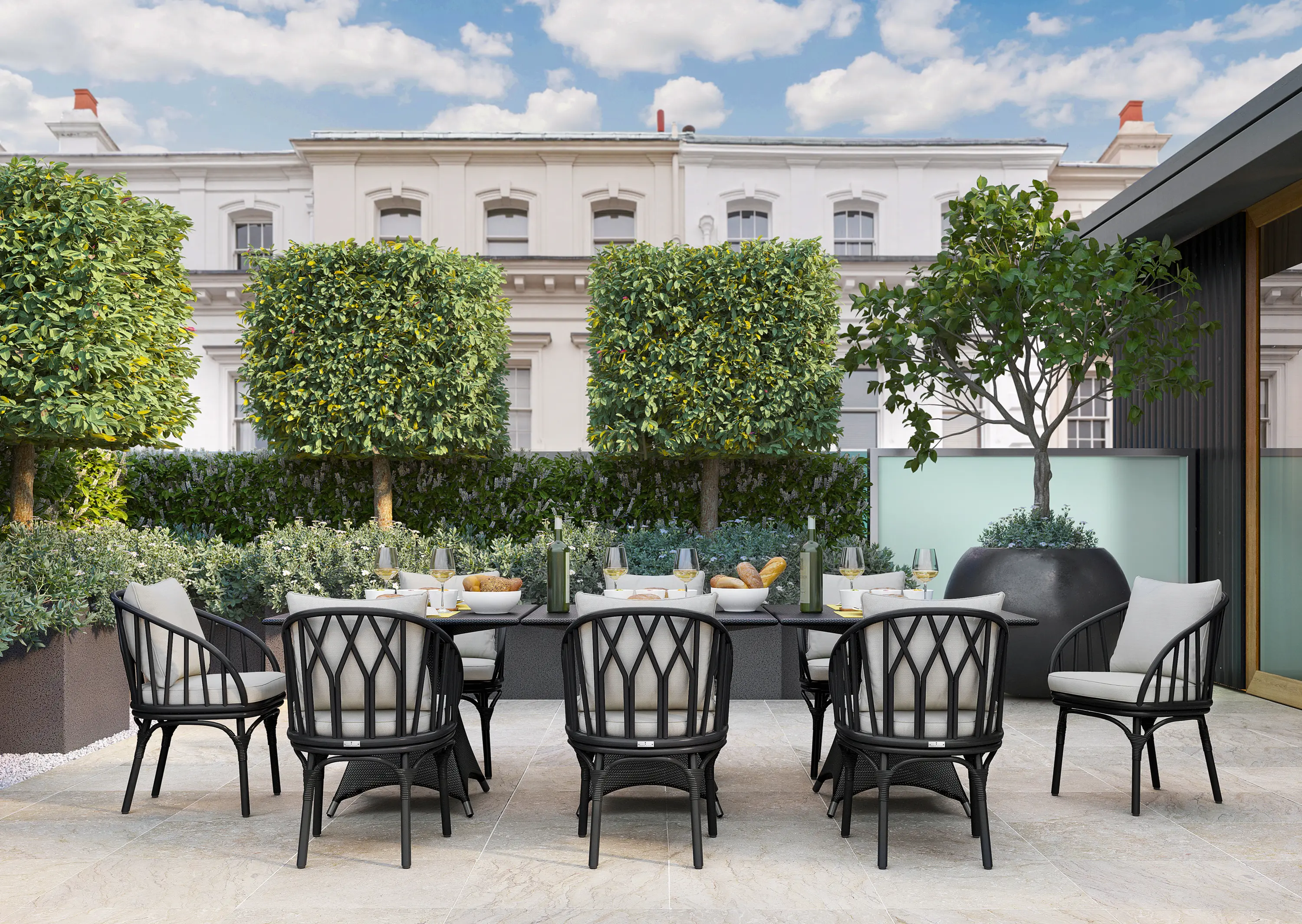 JANUS et Cie - Kyoto Alu Sofa 3 Seat