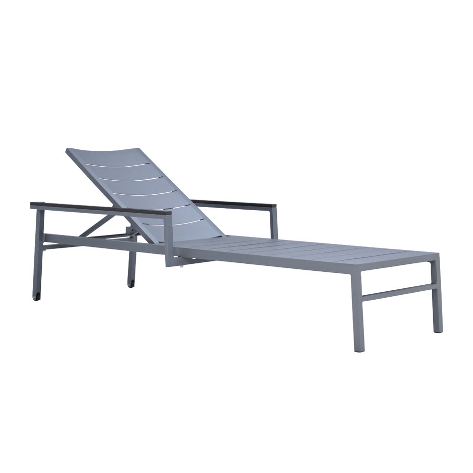 DUO STACKABLE CHAISE LOUNGE WITH ARMS