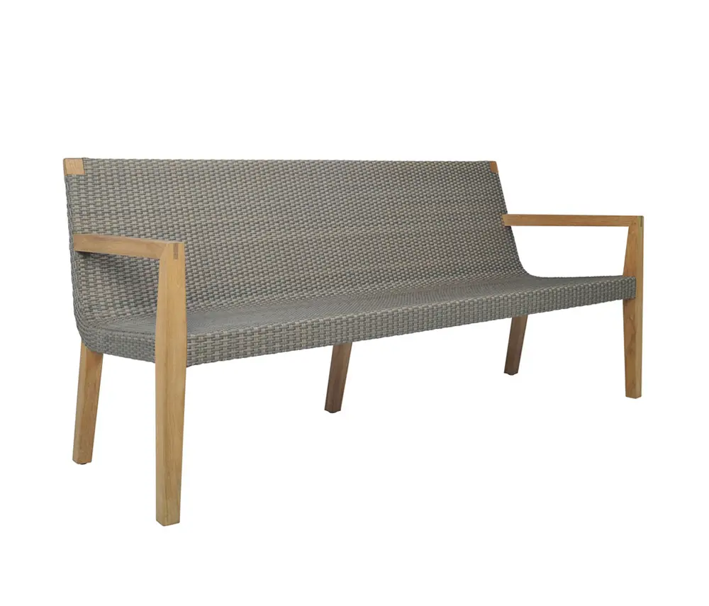 JANUS et Cie - QUINTA TEAK / WOVEN SOFA 3 SEAT