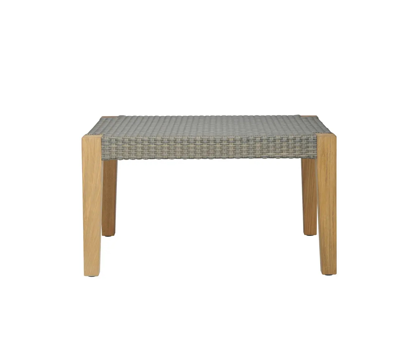 JANUS et Cie - QUINTA TEAK / WOVEN OTTOMAN TABLE 70