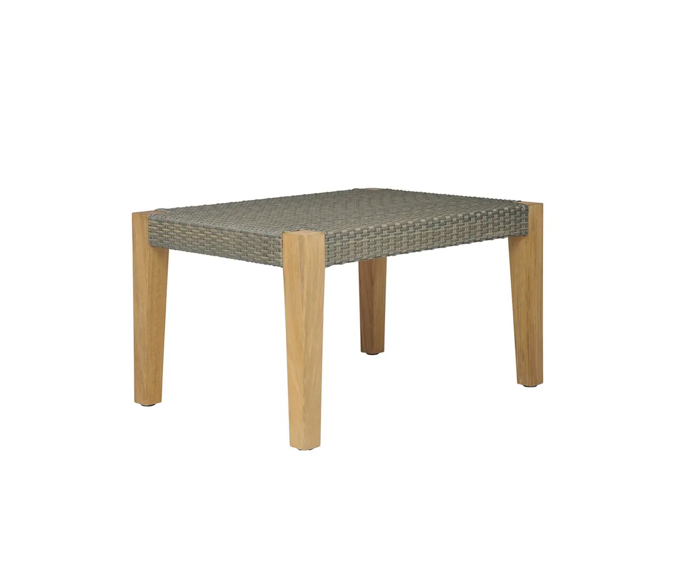 JANUS et Cie - QUINTA TEAK / WOVEN OTTOMAN TABLE 70