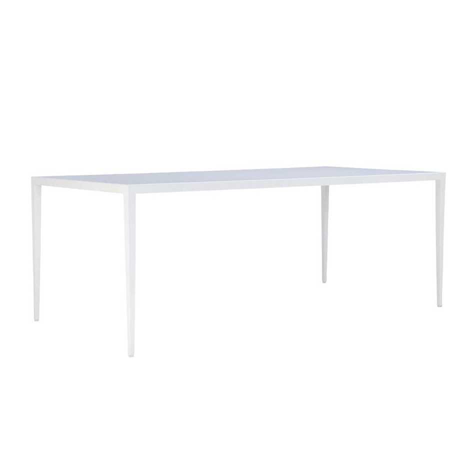 Display product SLANT GLASS TOP DINING TABLE RECTANGLE 200 from manufacturer JANUS et Cie