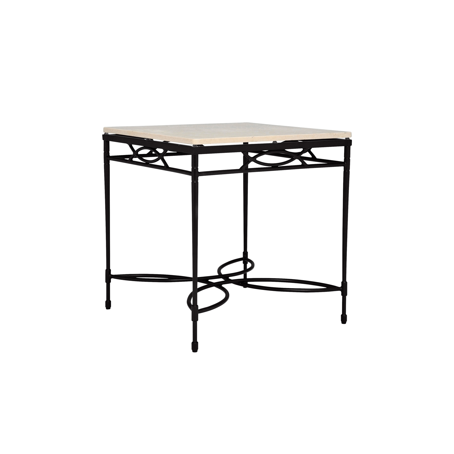 Afficher le produit AMALFI STONE TOP SIDE TABLE SQUARE 56 du fabricant JANUS et Cie