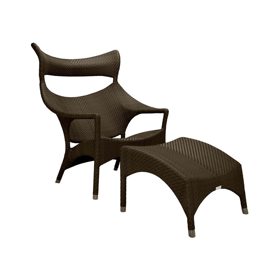 Afficher le produit AMARI HIGH BACK LOUNGE CHAIR + OTTOMAN du fabricant JANUS et Cie