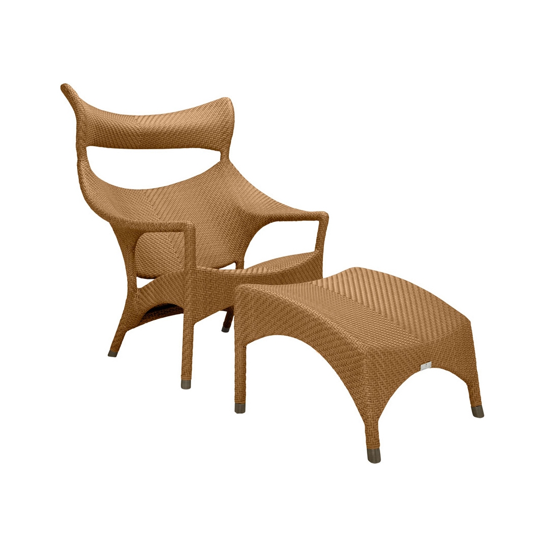 AMARI HIGH BACK LOUNGE CHAIR + OTTOMAN