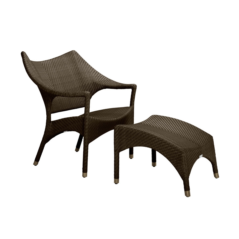 Display product AMARI LOW BACK LOUNGE CHAIR + OTTOMAN from manufacturer JANUS et Cie