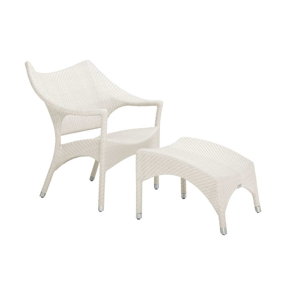 AMARI LOW BACK LOUNGE CHAIR + OTTOMAN